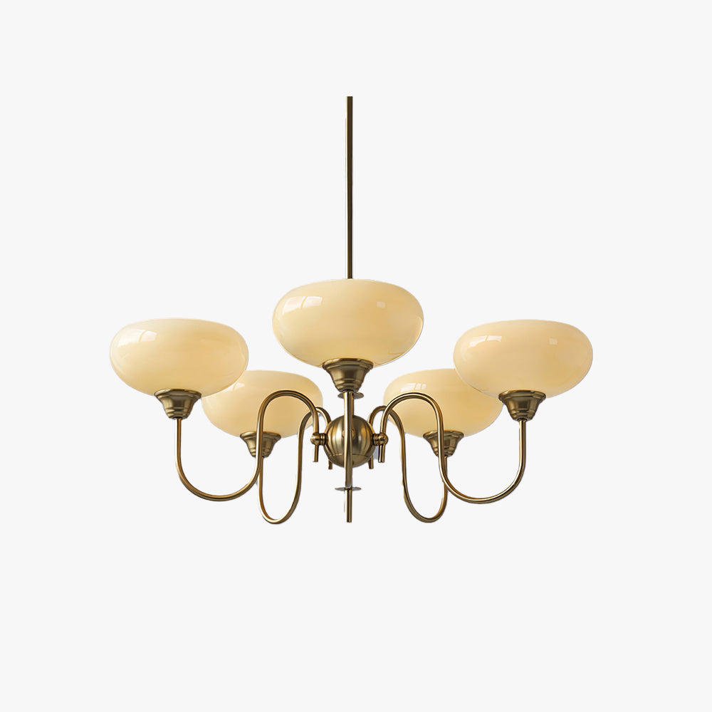 Arisha Vintage LED Metall Glas Kronleuchter Wohnzimmer
