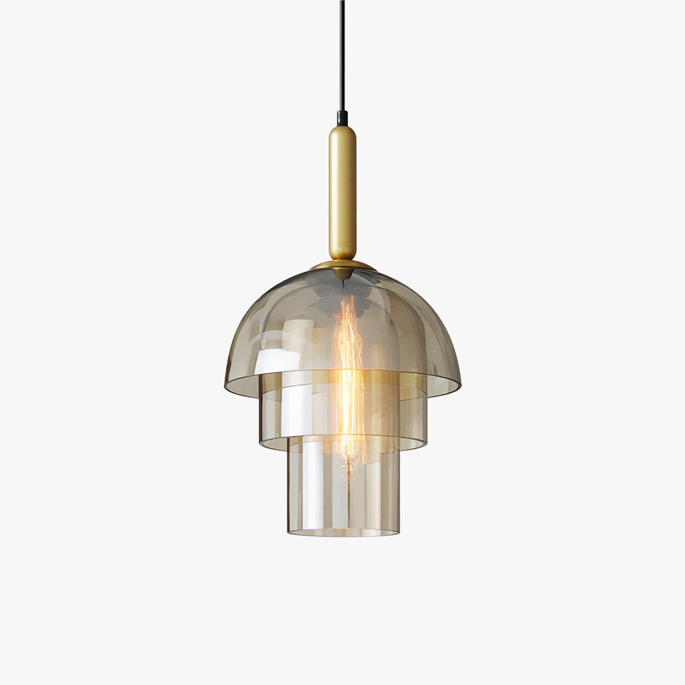 Valentina Modern Metall Glas Pendelleuchte Wohnzimmer Schlafzimmer