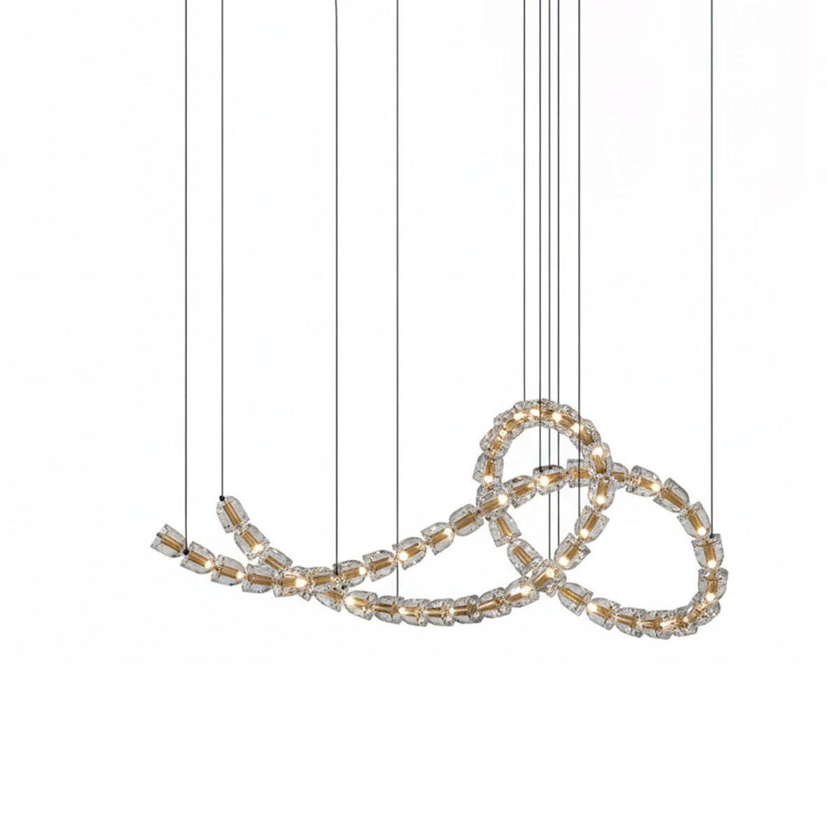 Nexus Gold Kristall Kronleuchter