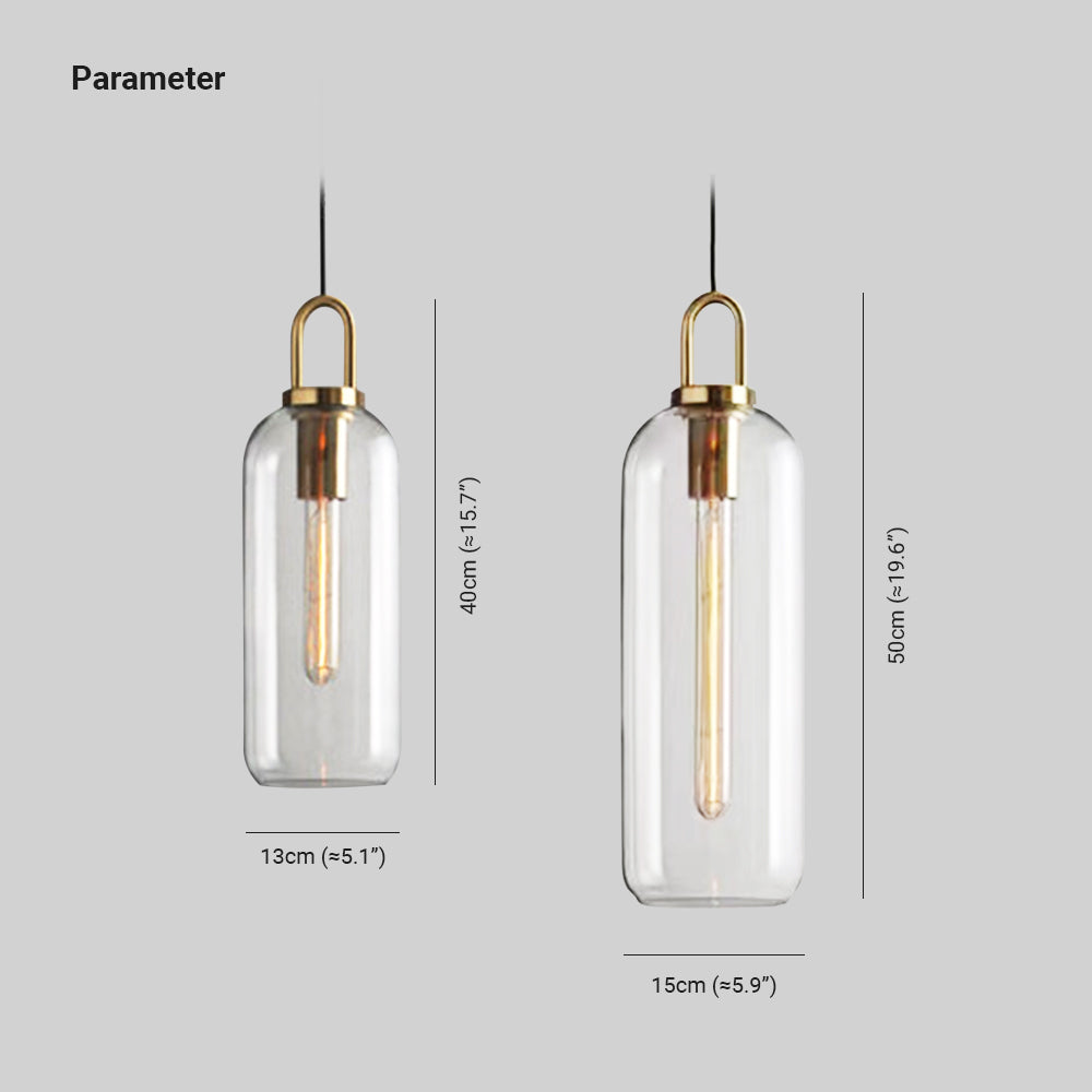Valentina Industriale LED Pendelleuchte Gold/Schwarz Schlaf/Wohnzimmer Glas