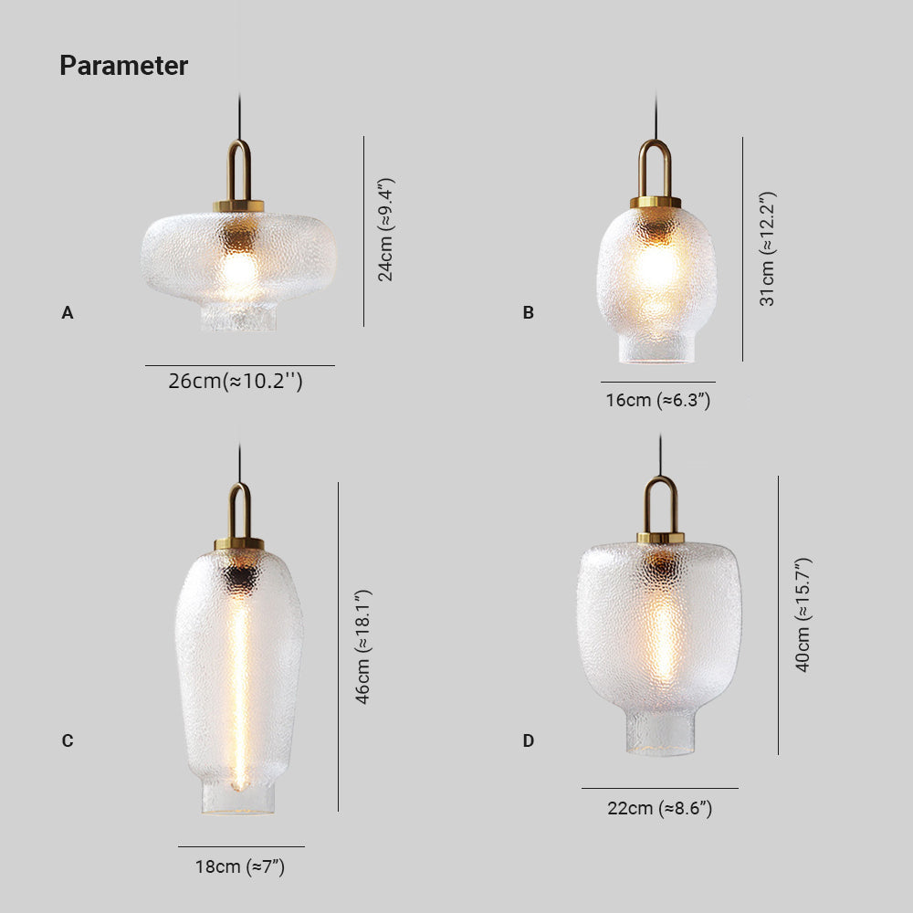 Valentina Minimalistische Metall/Glas Pendelleuchte, Wohnzimmer, LED