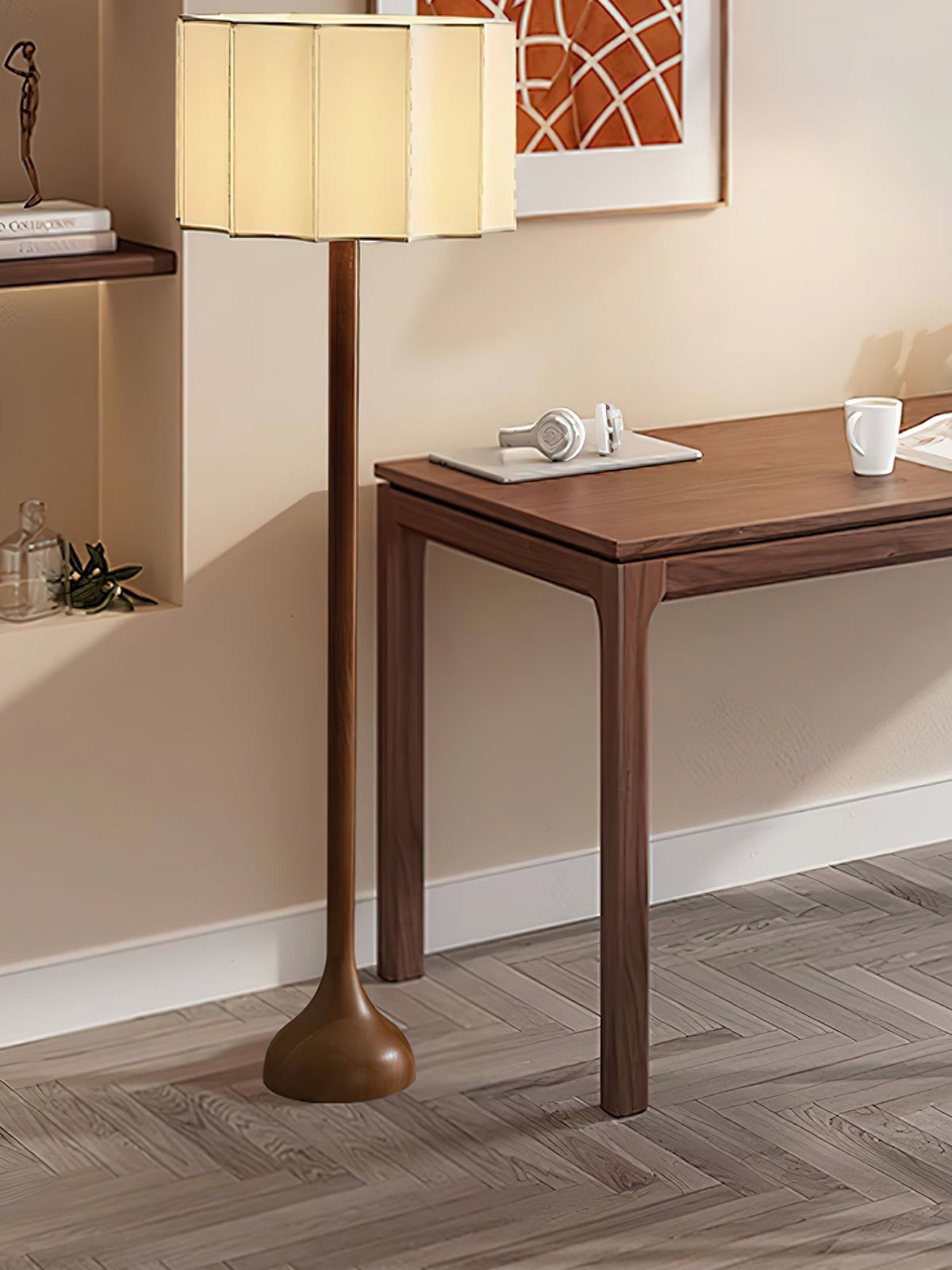 Bexi Minimalistische Stehleuchte aus Holz