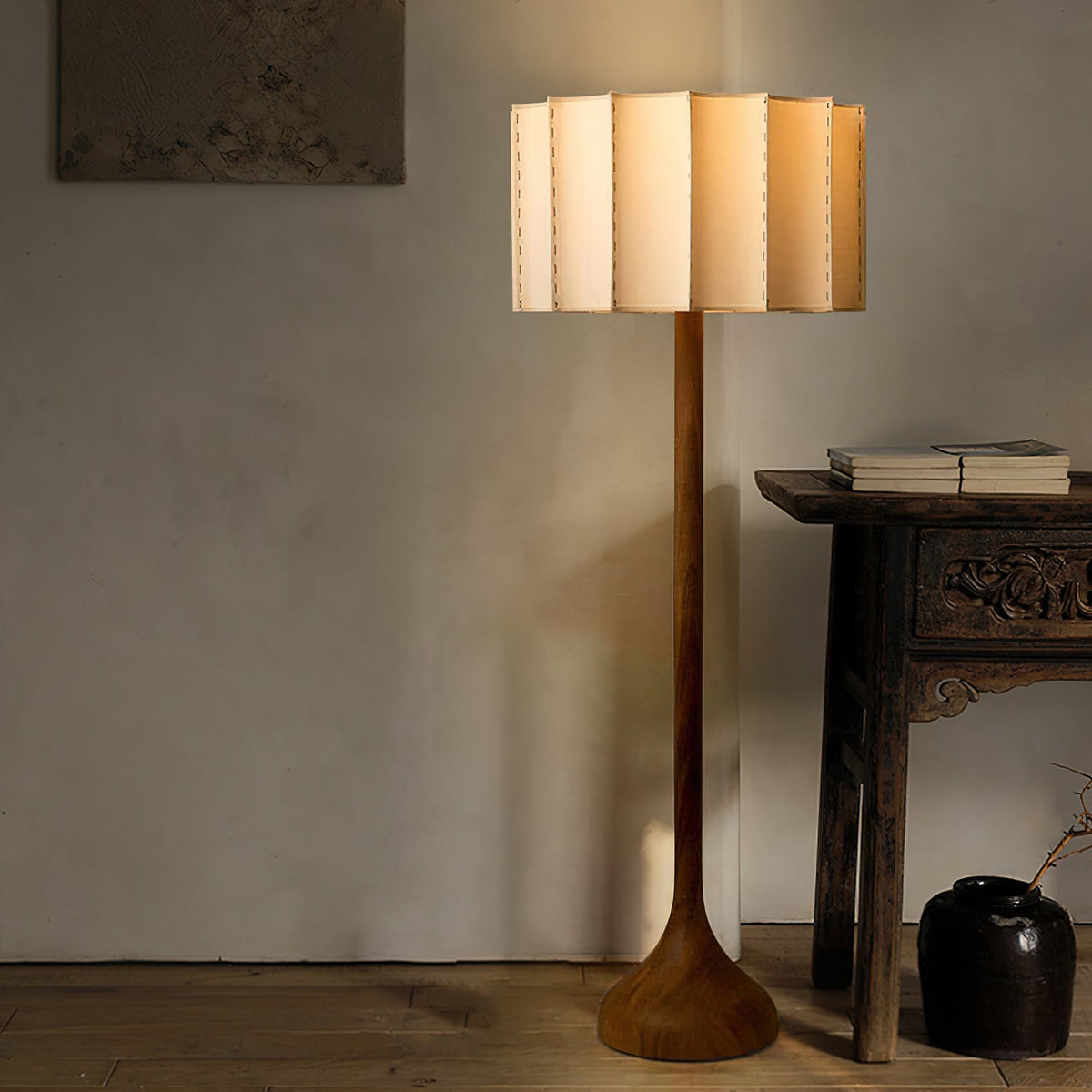 Bexi Minimalistische Stehleuchte aus Holz