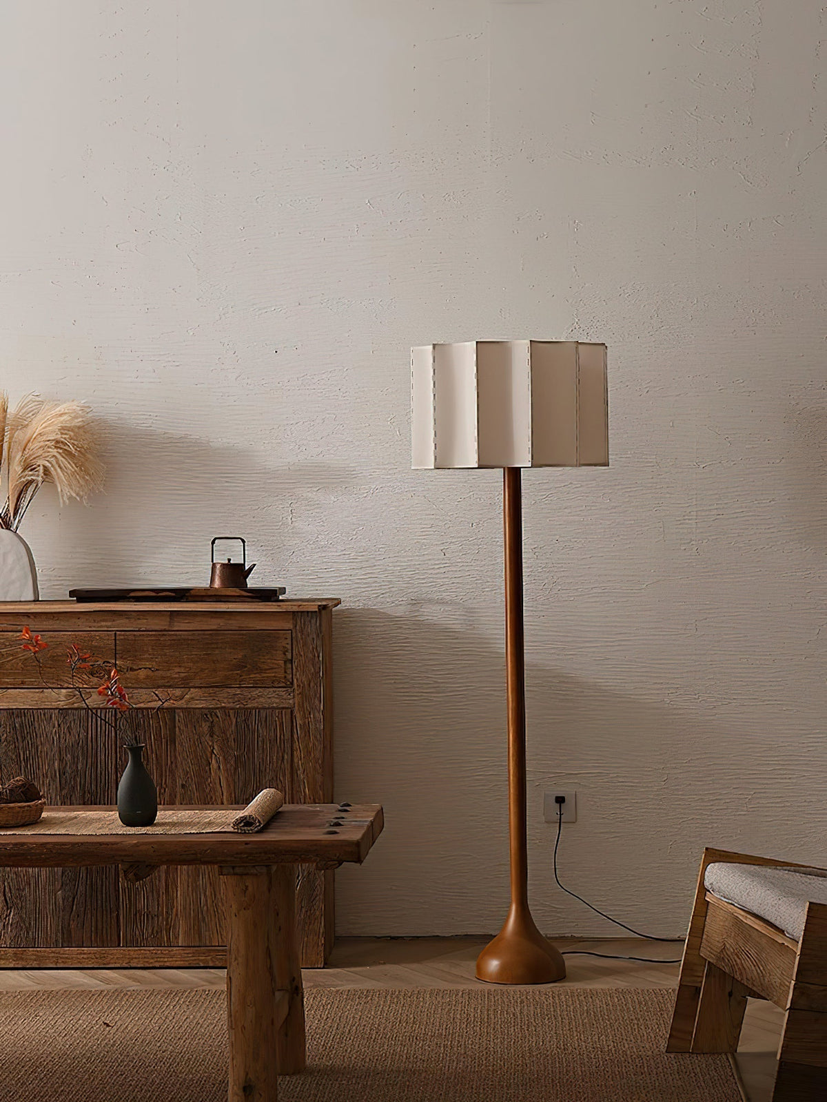 Bexi Minimalistische Stehleuchte aus Holz