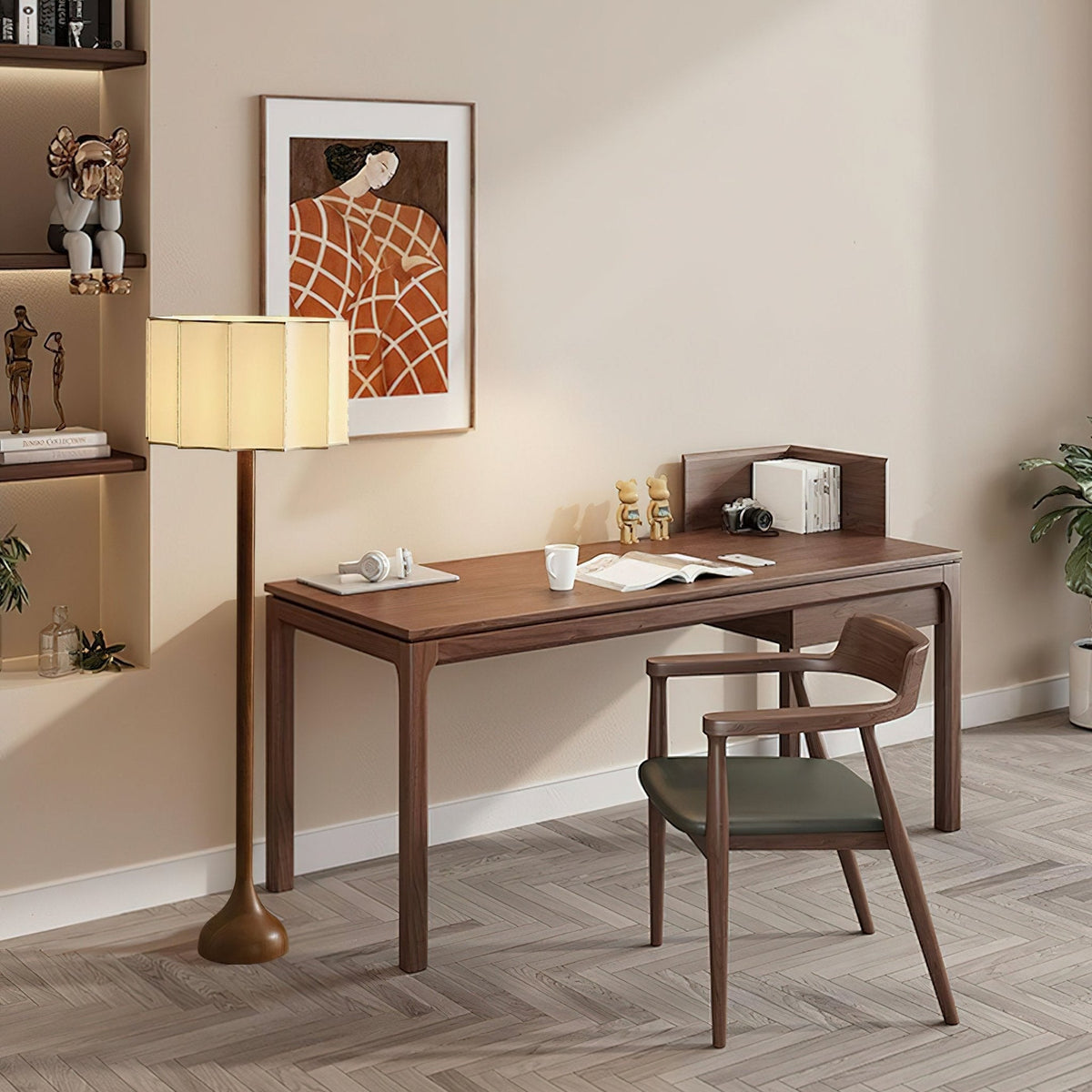 Bexi Minimalistische Stehleuchte aus Holz