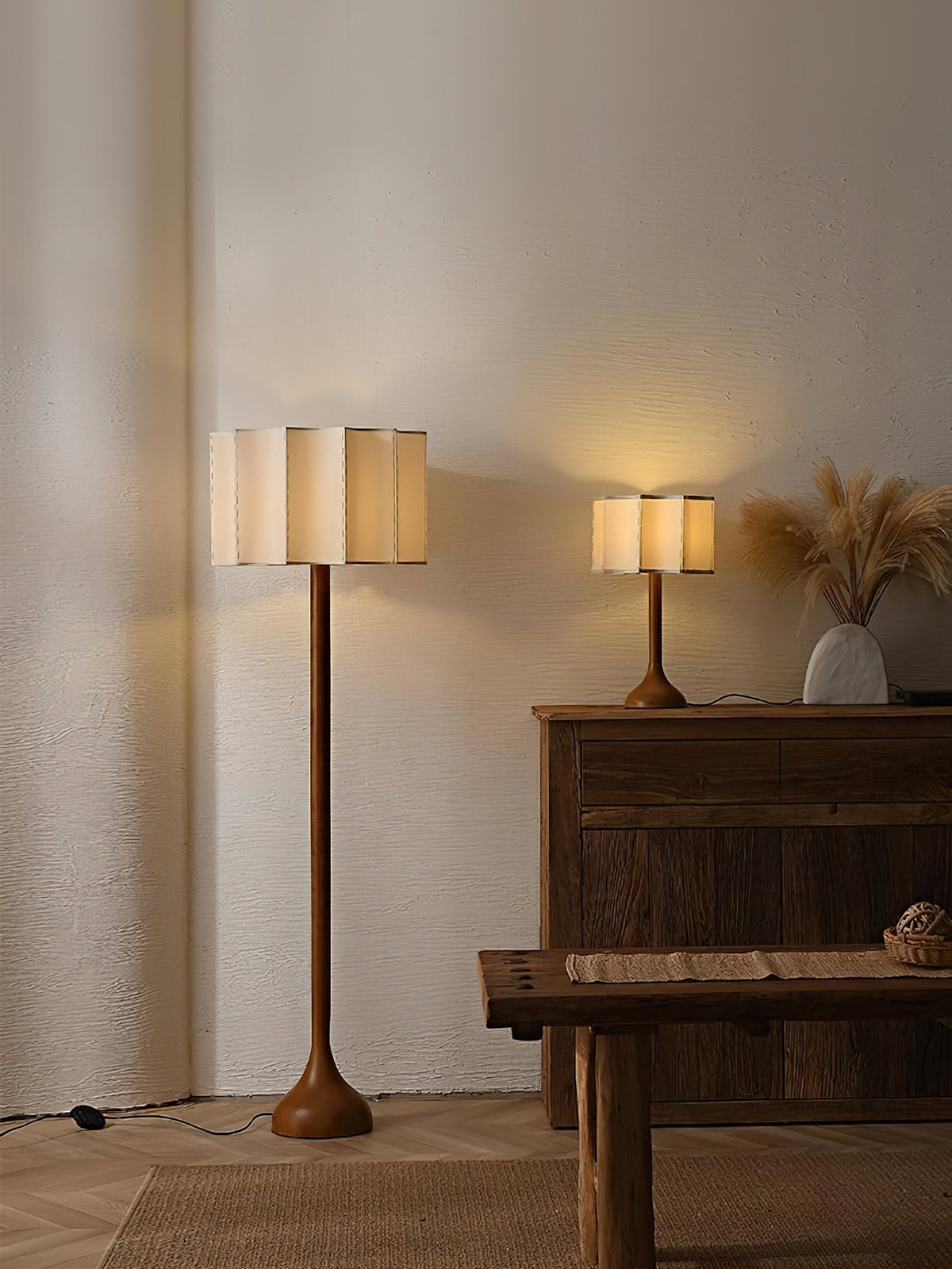 Bexi Minimalistische Stehleuchte aus Holz