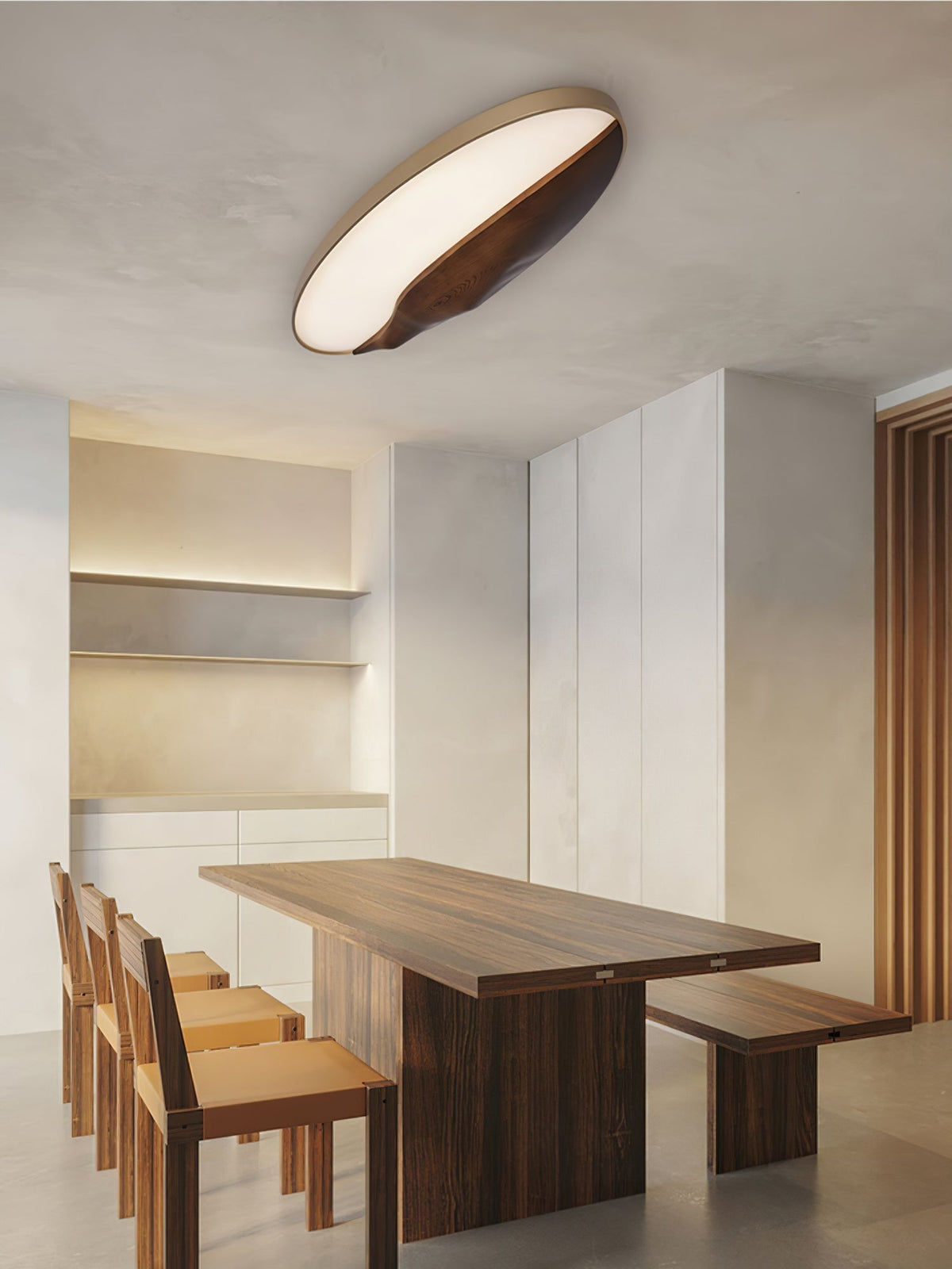 Vishaarae Scandi Holz-Deckenleuchte