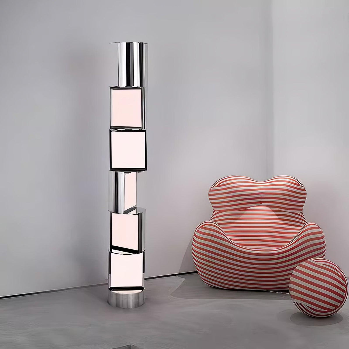 Votary Acryl-Säulen-Stehleuchte