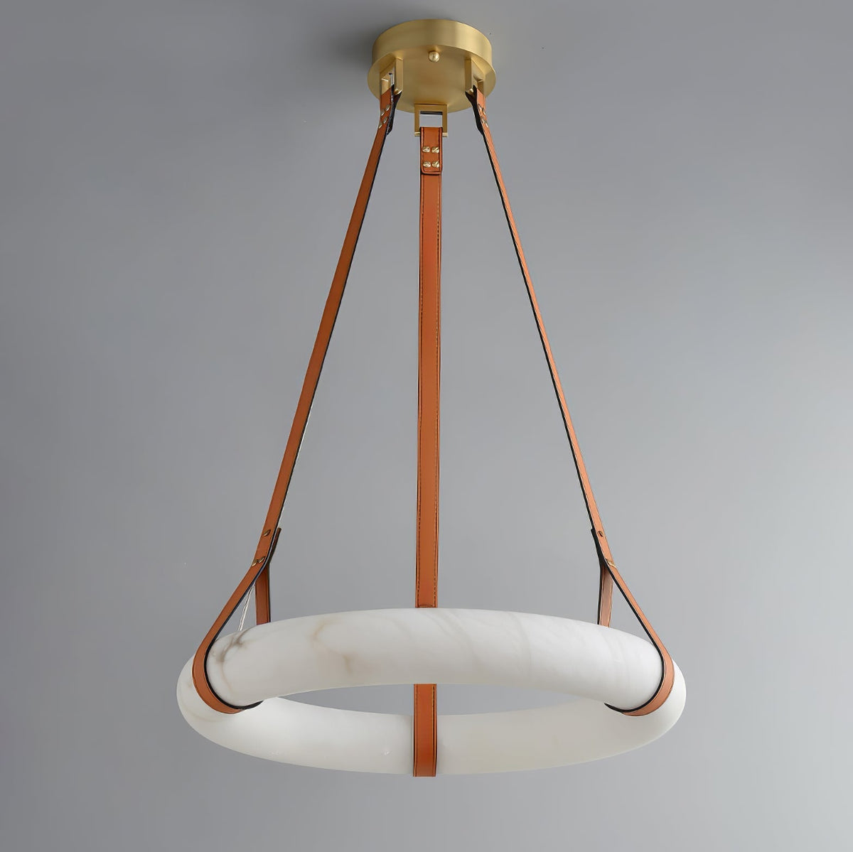 Erzorila runde Pendelleuchte aus Alabaster