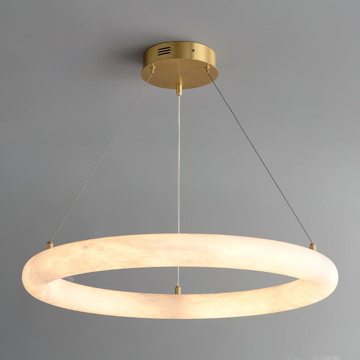 Erzorila runde Pendelleuchte aus Alabaster