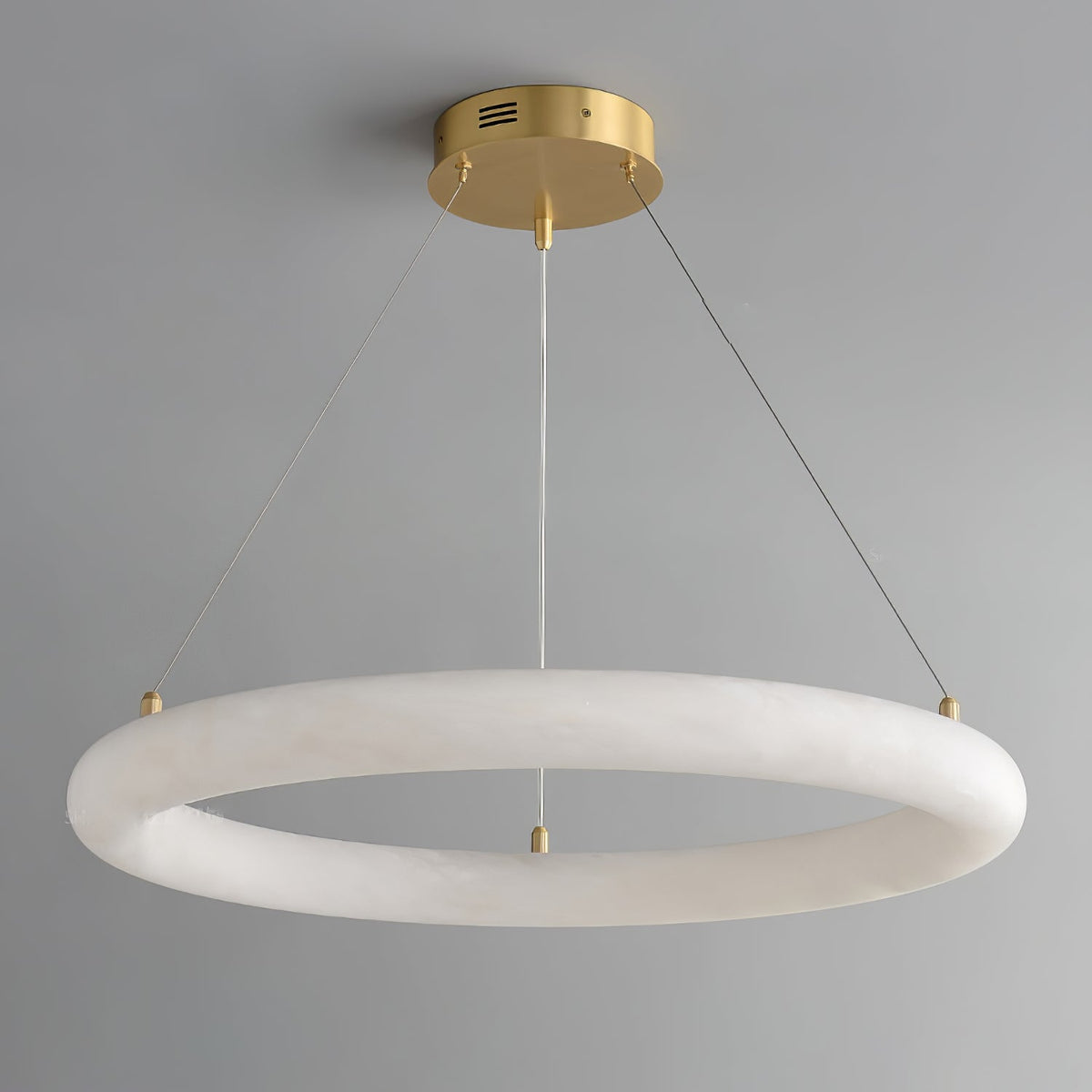 Erzorila runde Pendelleuchte aus Alabaster