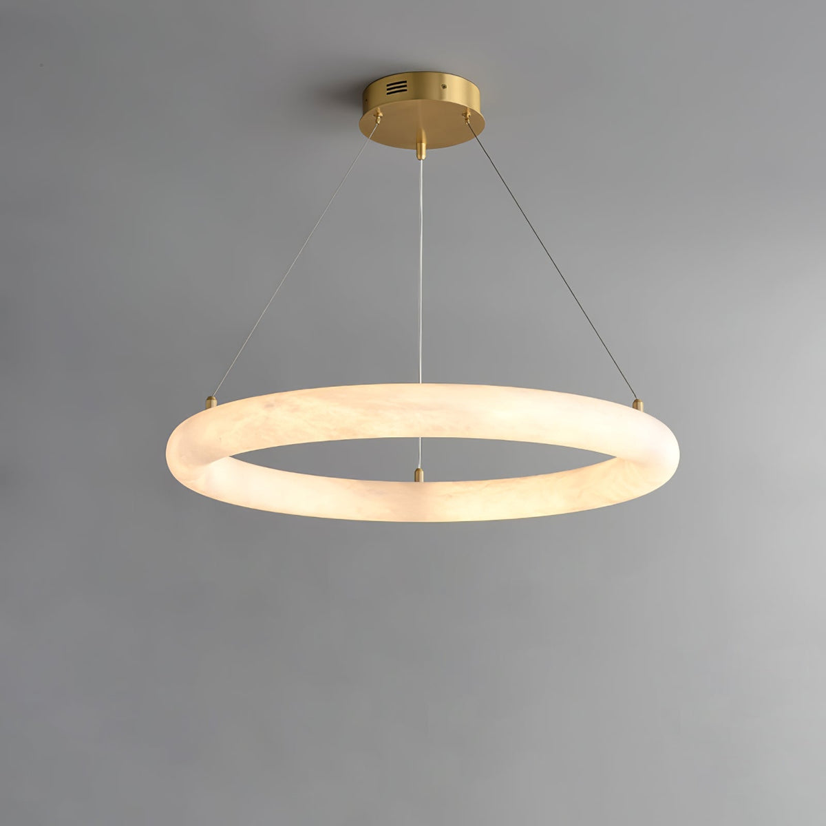 Erzorila runde Pendelleuchte aus Alabaster