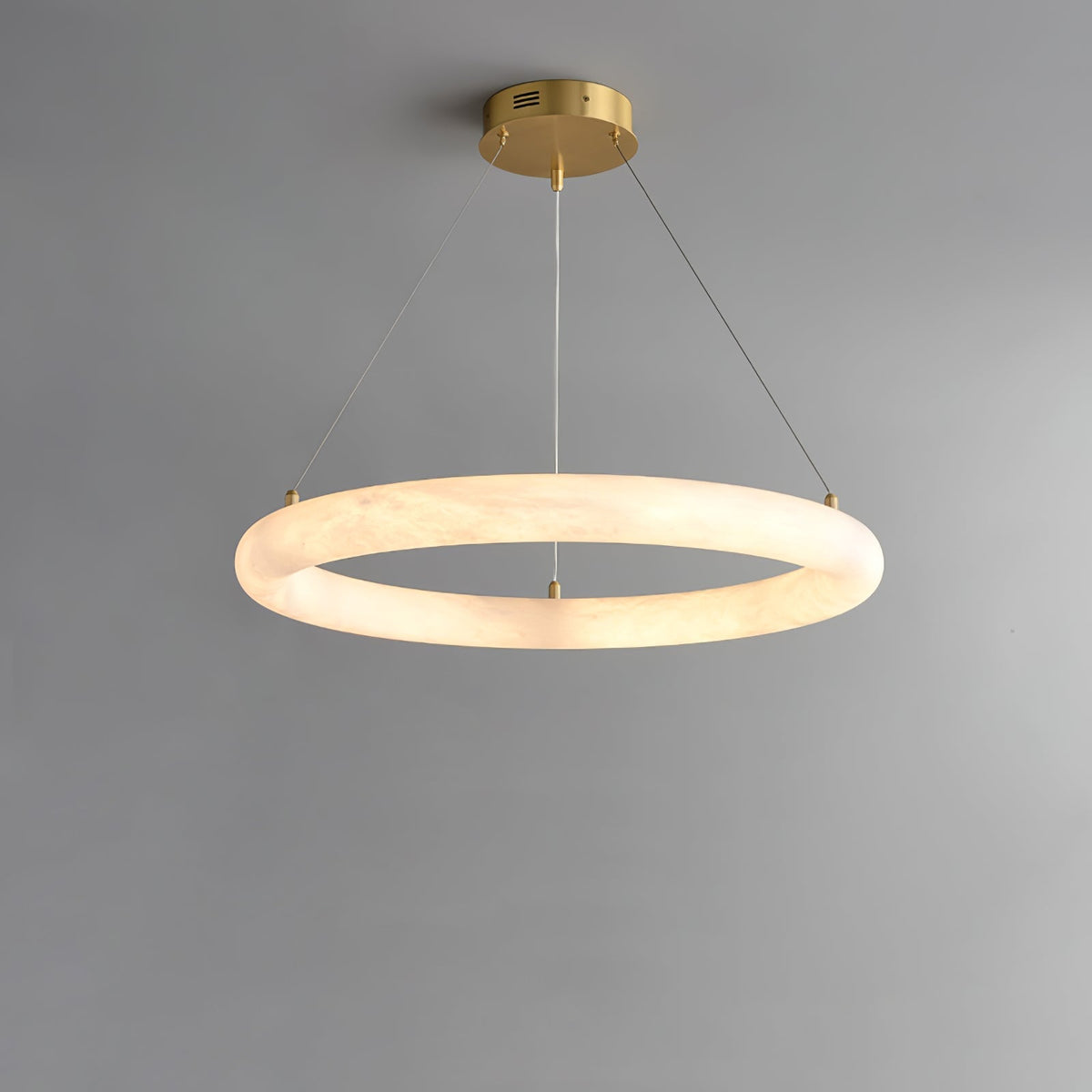 Erzorila runde Pendelleuchte aus Alabaster