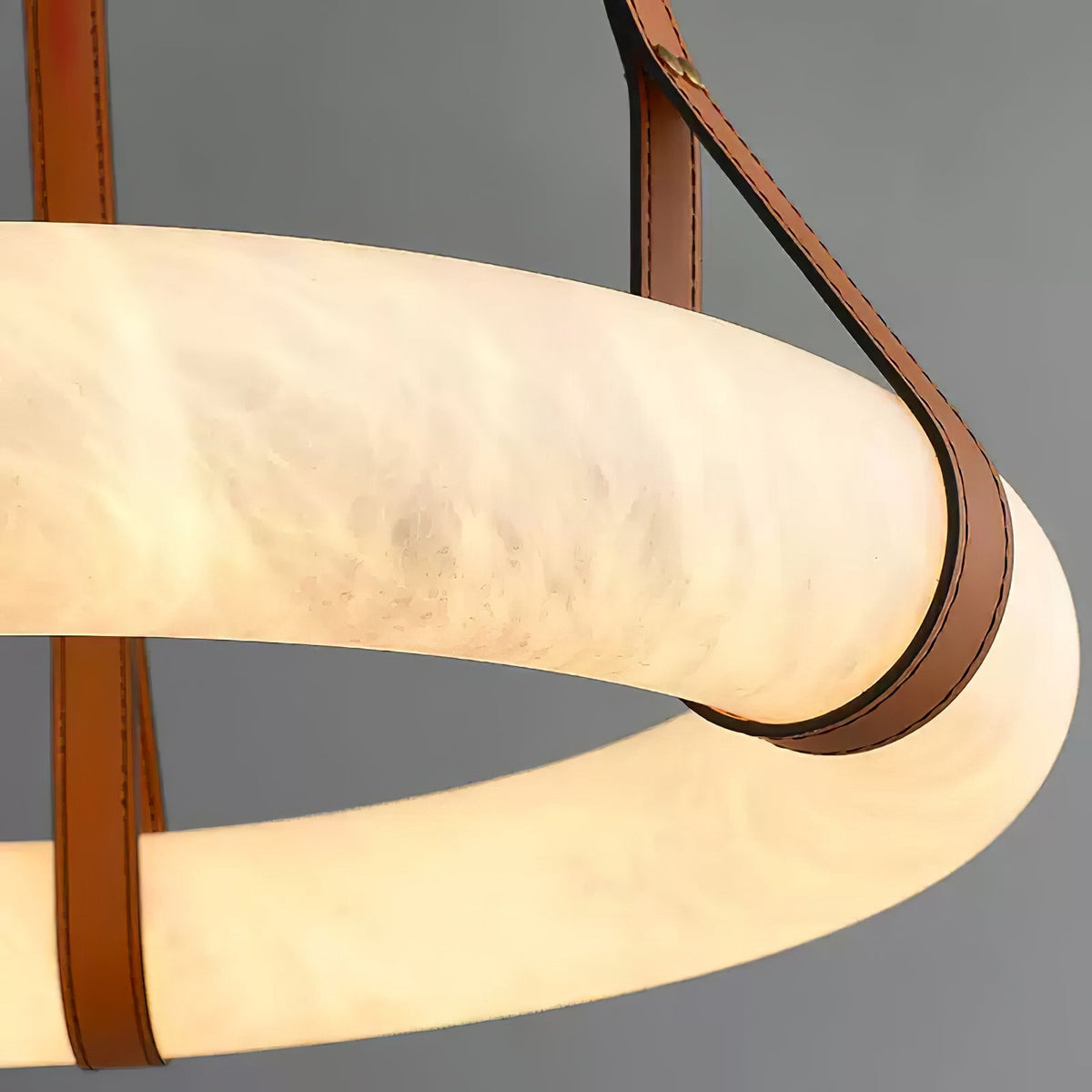 Erzorila runde Pendelleuchte aus Alabaster