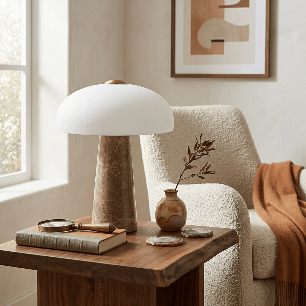 Marbra Haloire Marmor Tischleuchte