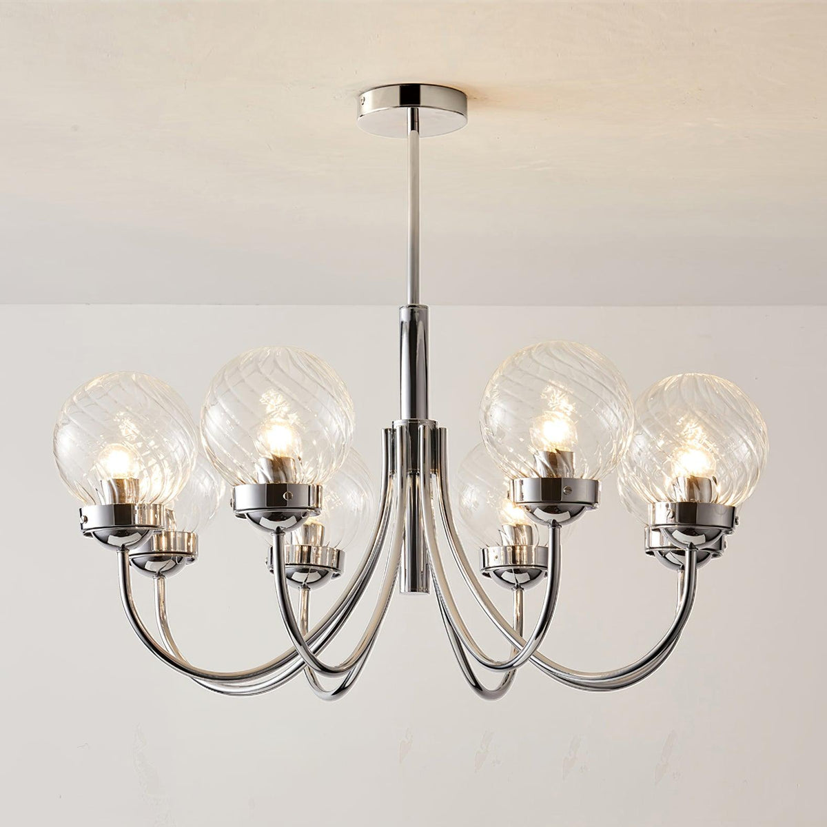 Armiriel Elegance Kronleuchter aus Glas im nordischen Stil