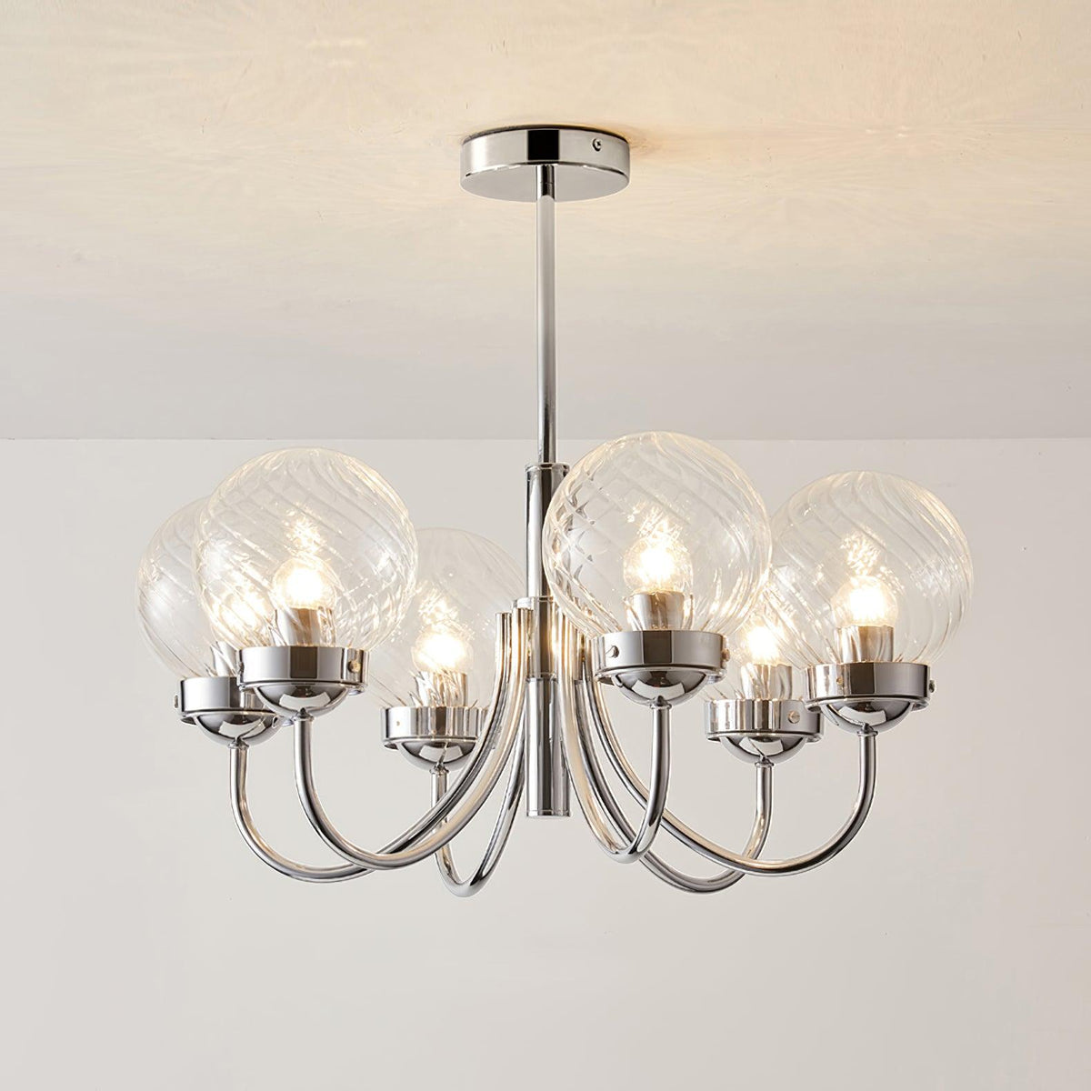 Armiriel Elegance Kronleuchter aus Glas im nordischen Stil