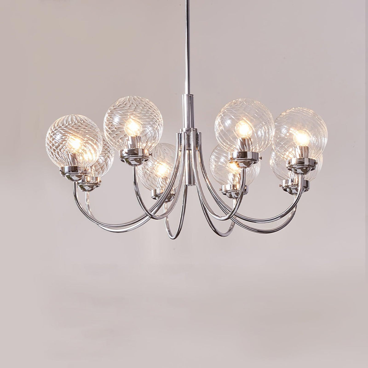 Armiriel Elegance Kronleuchter aus Glas im nordischen Stil