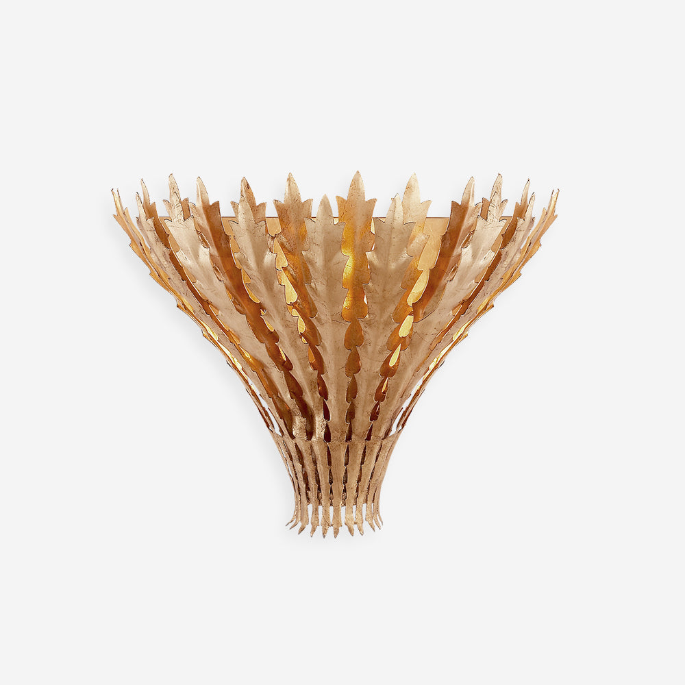Hampton Wandleuchte Handgefertigtes Blatt-Motiv Eleganz