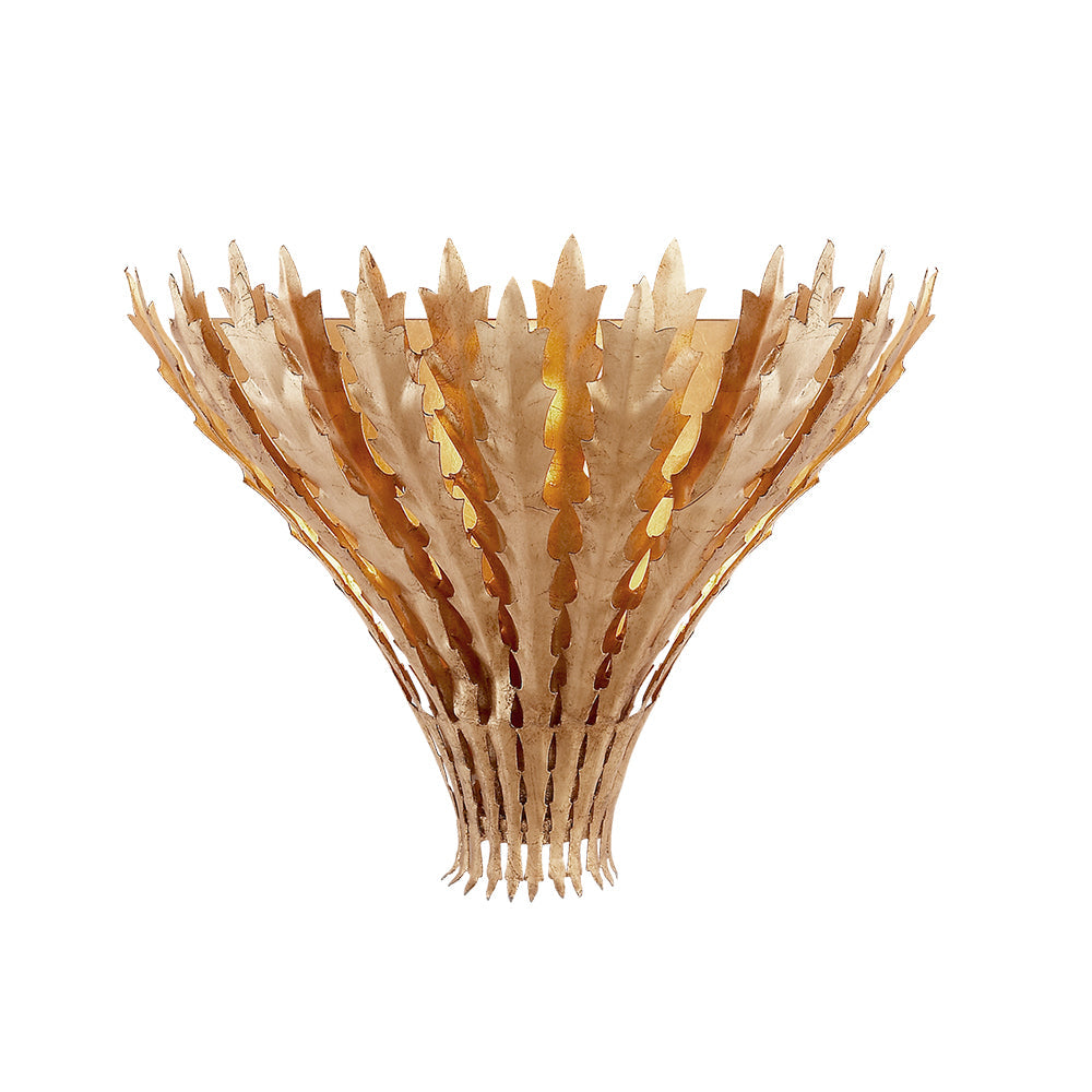 Hampton Wandleuchte Handgefertigtes Blatt-Motiv Eleganz