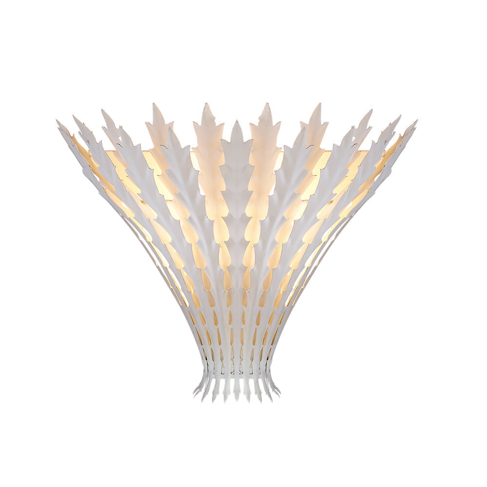 Hampton Wandleuchte Handgefertigtes Blatt-Motiv Eleganz