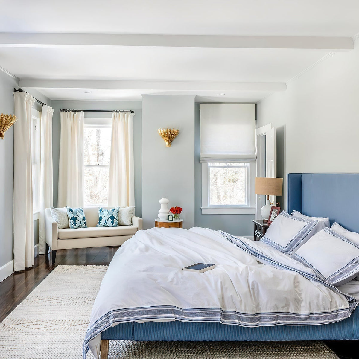 Hampton Wandleuchte Handgefertigtes Blatt-Motiv Eleganz