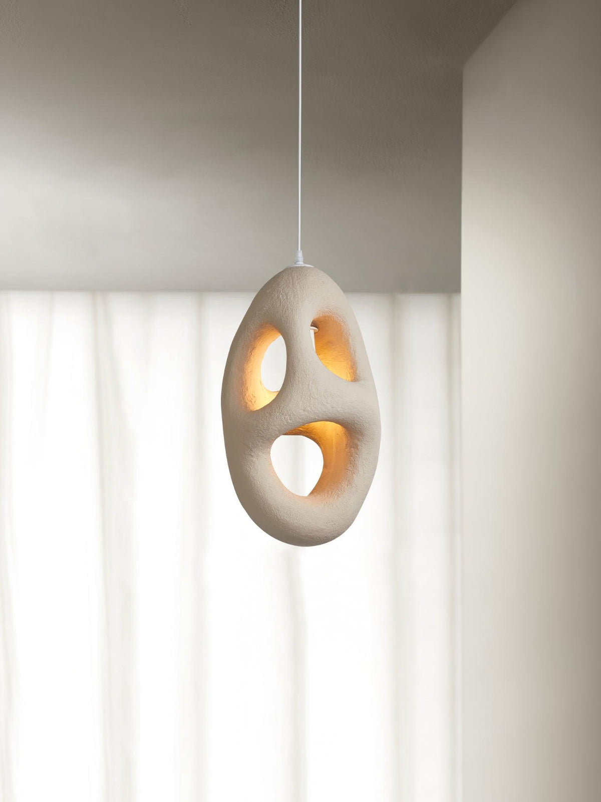 Evenu Beige Kunst-Pendelleuchte