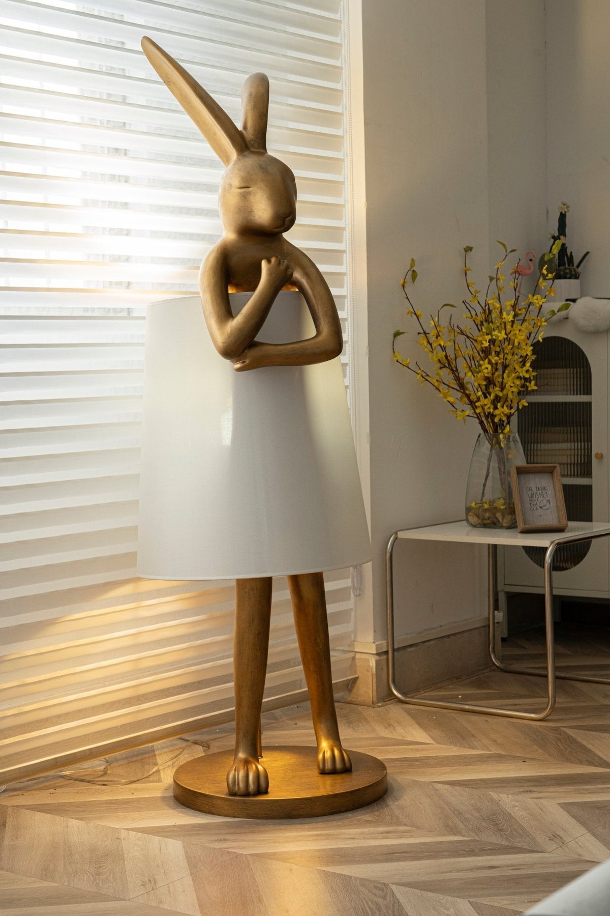 Sedr luxuriöse Stehleuchte im Hase-Silhouette-Design