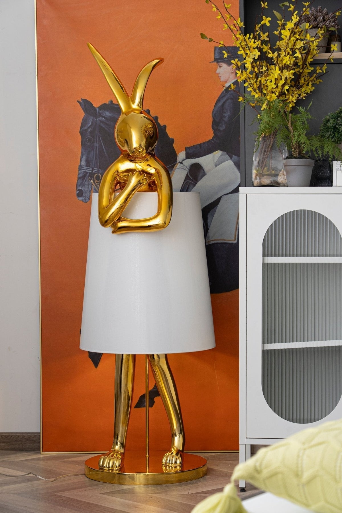 Sedr luxuriöse Stehleuchte im Hase-Silhouette-Design