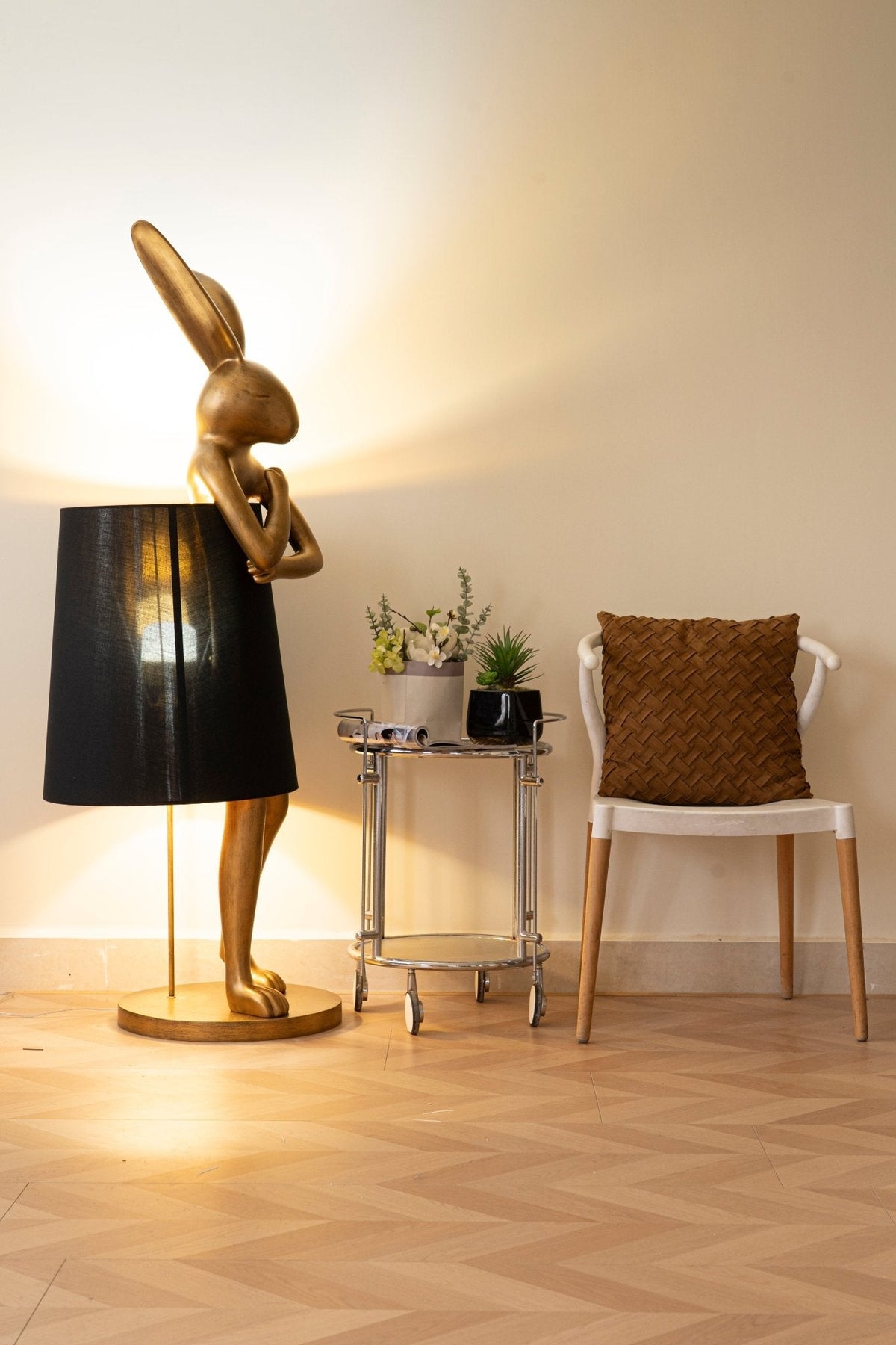 Sedr luxuriöse Stehleuchte im Hase-Silhouette-Design