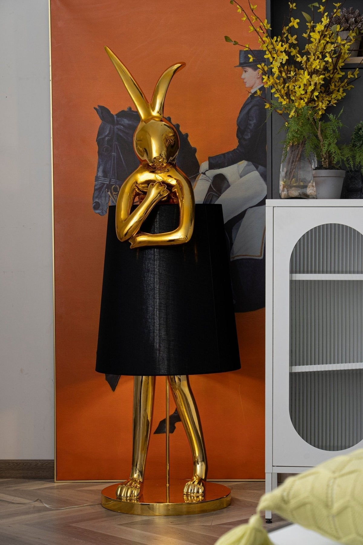 Sedr luxuriöse Stehleuchte im Hase-Silhouette-Design