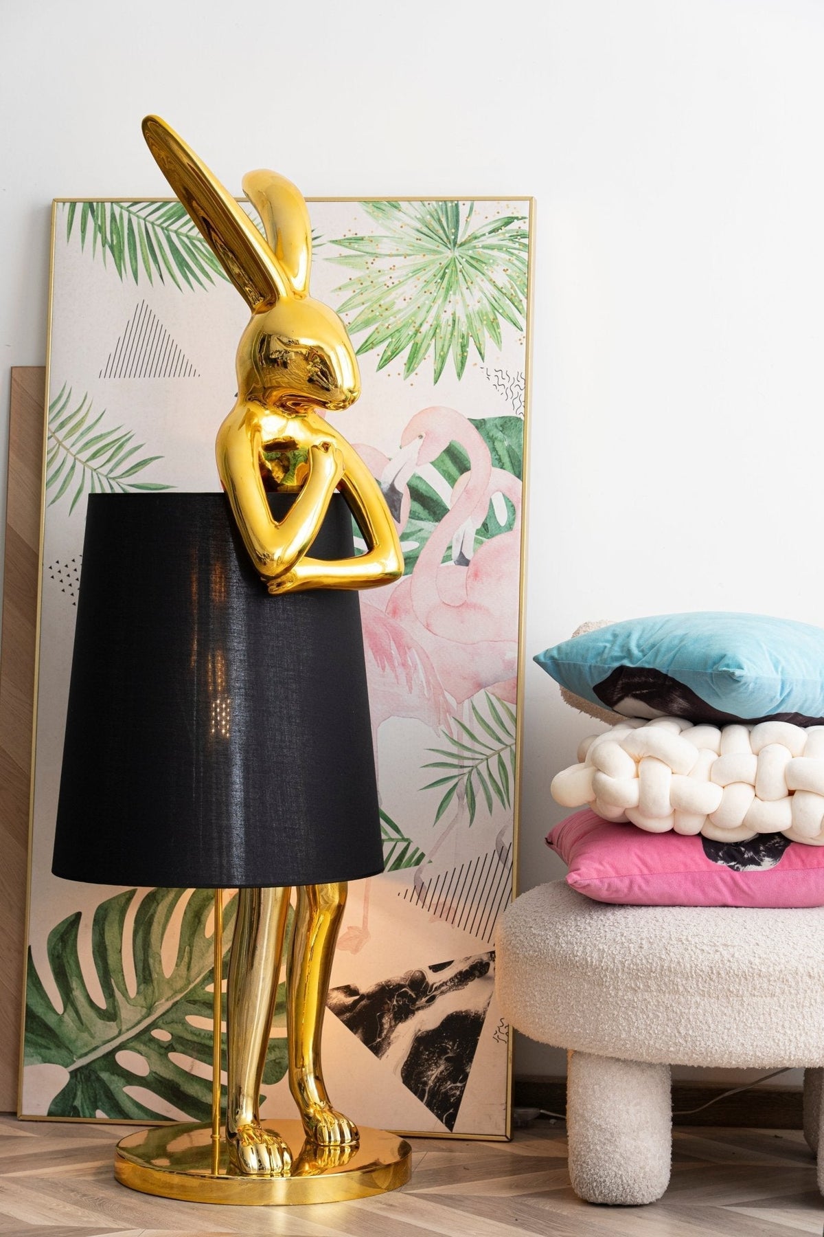 Sedr luxuriöse Stehleuchte im Hase-Silhouette-Design