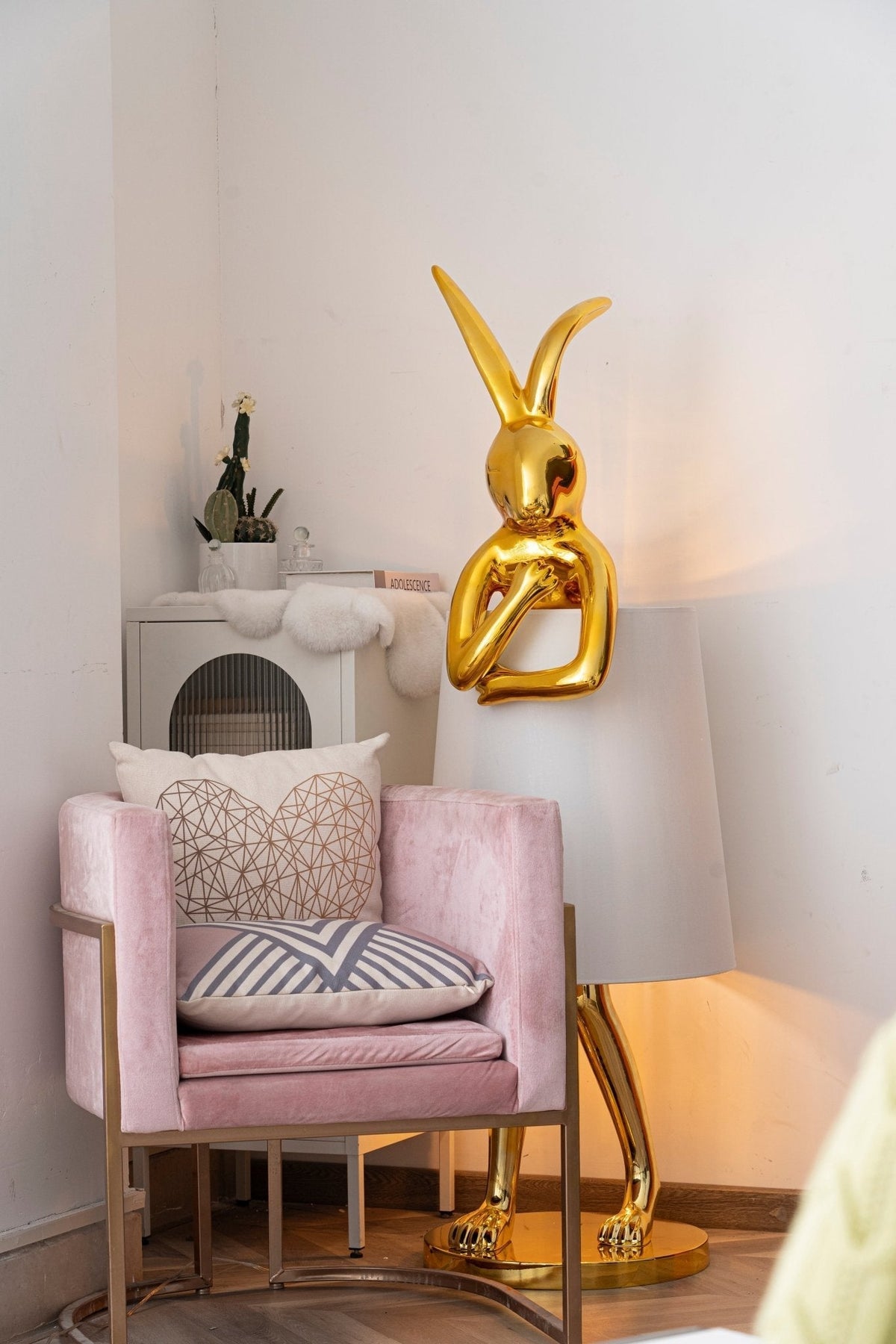 Sedr luxuriöse Stehleuchte im Hase-Silhouette-Design