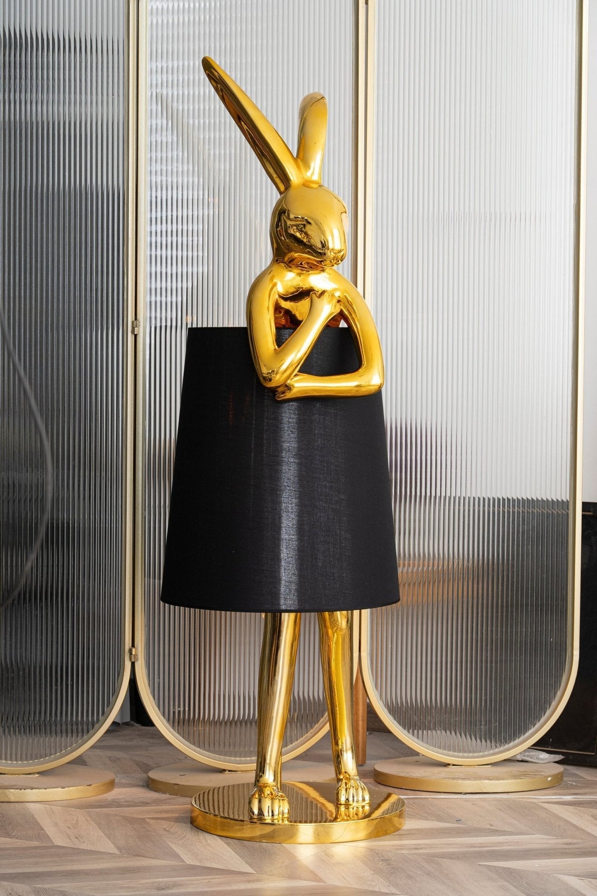 Sedr luxuriöse Stehleuchte im Hase-Silhouette-Design