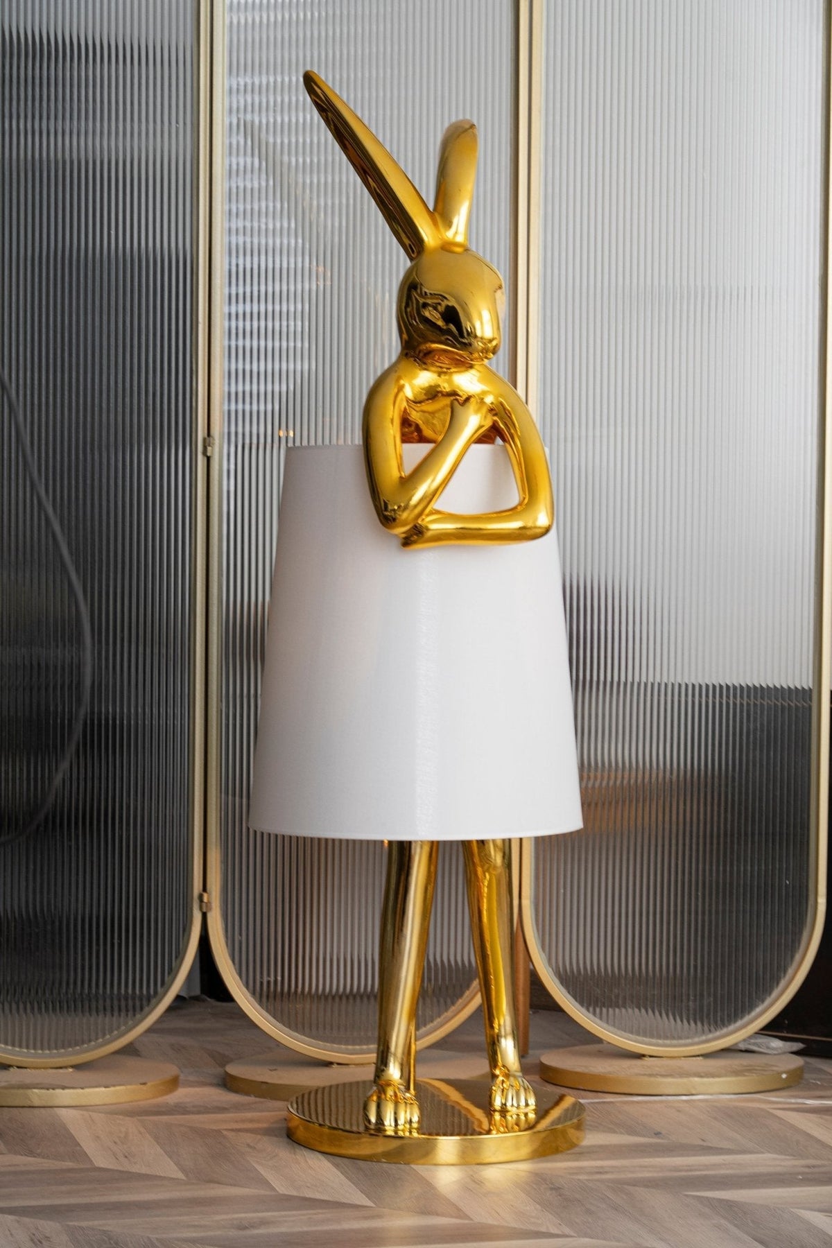 Sedr luxuriöse Stehleuchte im Hase-Silhouette-Design