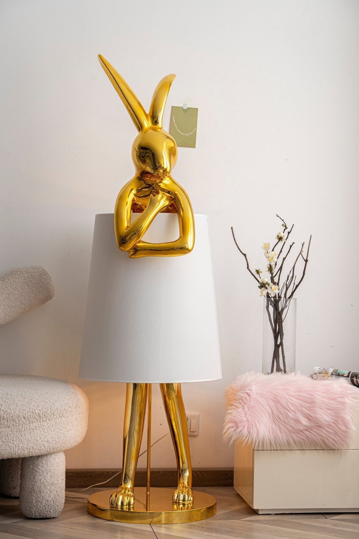 Sedr luxuriöse Stehleuchte im Hase-Silhouette-Design