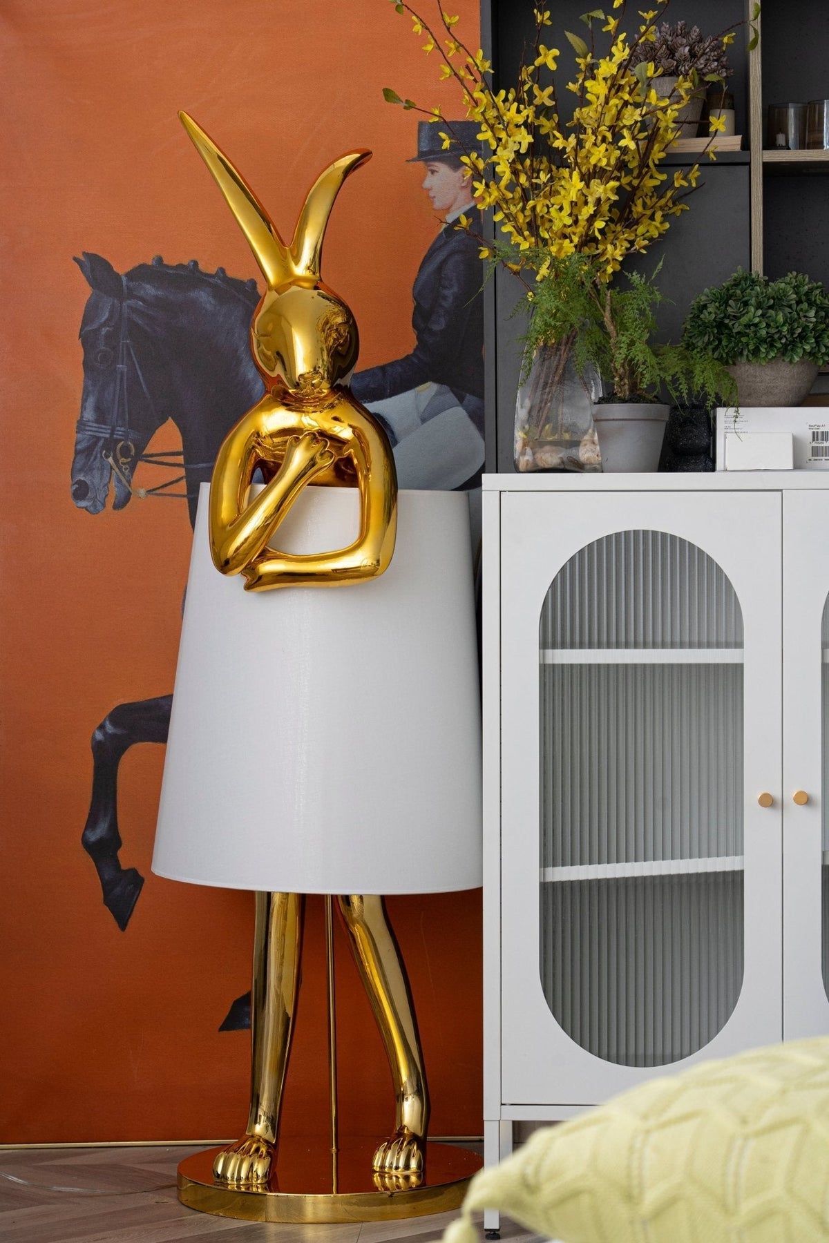 Sedr luxuriöse Stehleuchte im Hase-Silhouette-Design