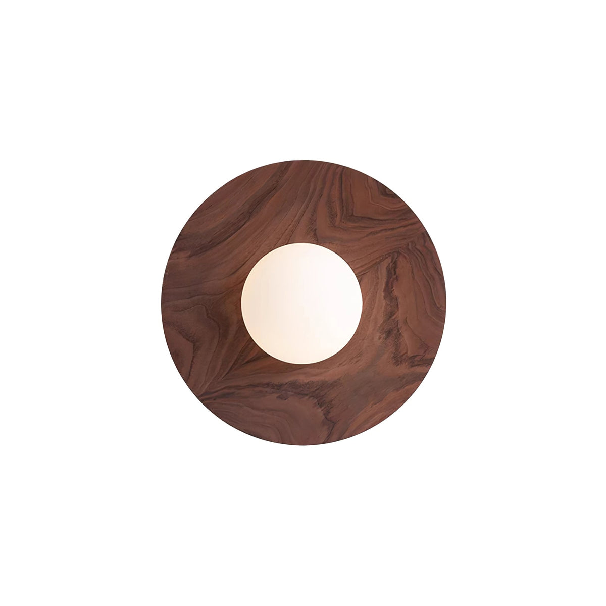 Eloza zeitgenössische minimalistische Wandleuchte aus Holz und Glas