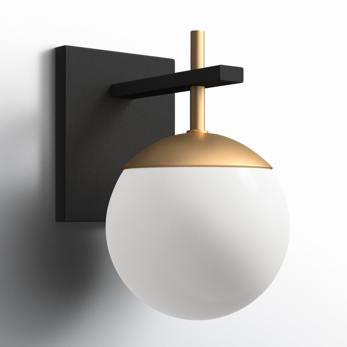 Ealior zeitgenössische minimalistische Wandleuchte aus Glas in Kugelform