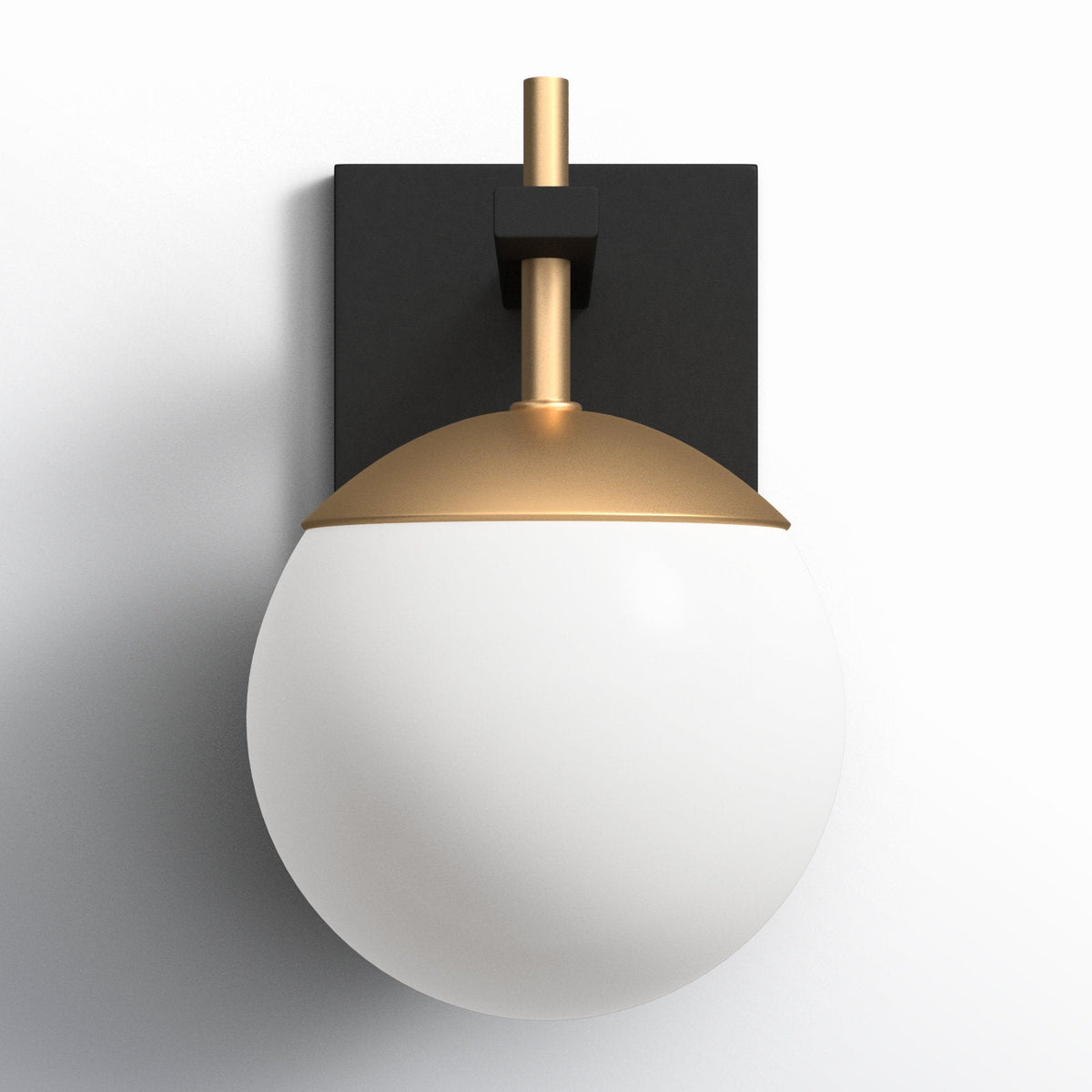 Ealior zeitgenössische minimalistische Wandleuchte aus Glas in Kugelform