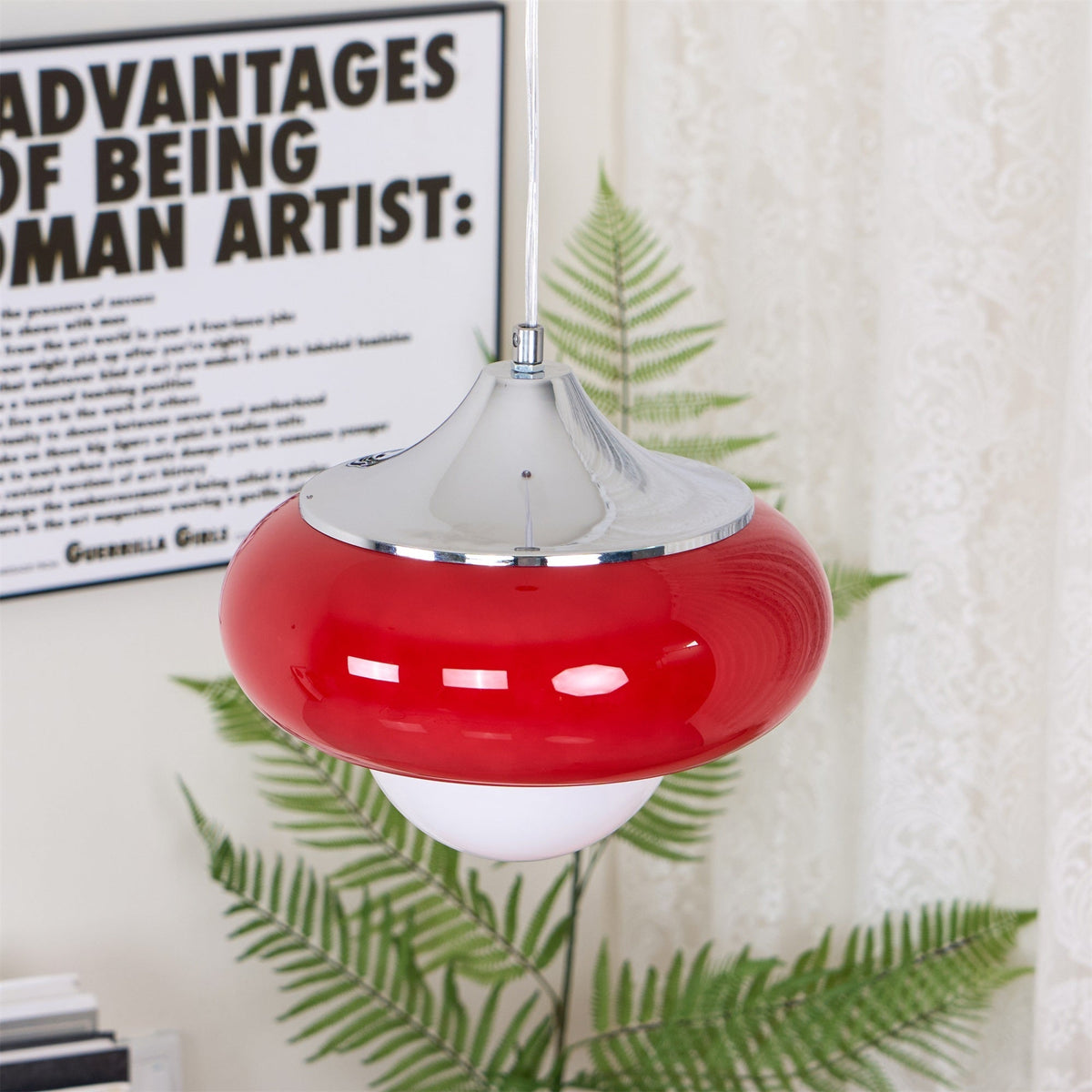 Liorisira skandinavische Kunstglas-Pendelleuchte