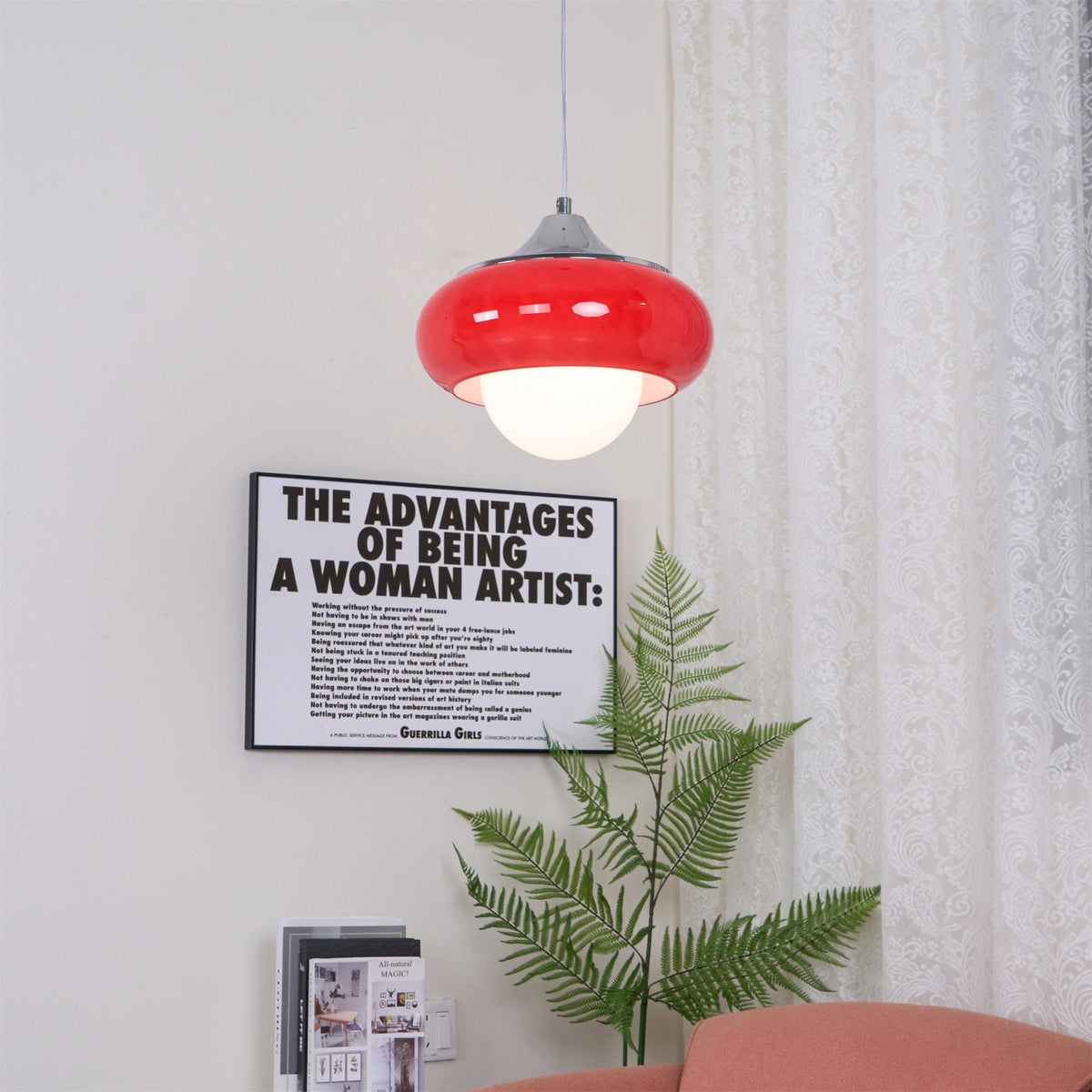 Liorisira skandinavische Kunstglas-Pendelleuchte