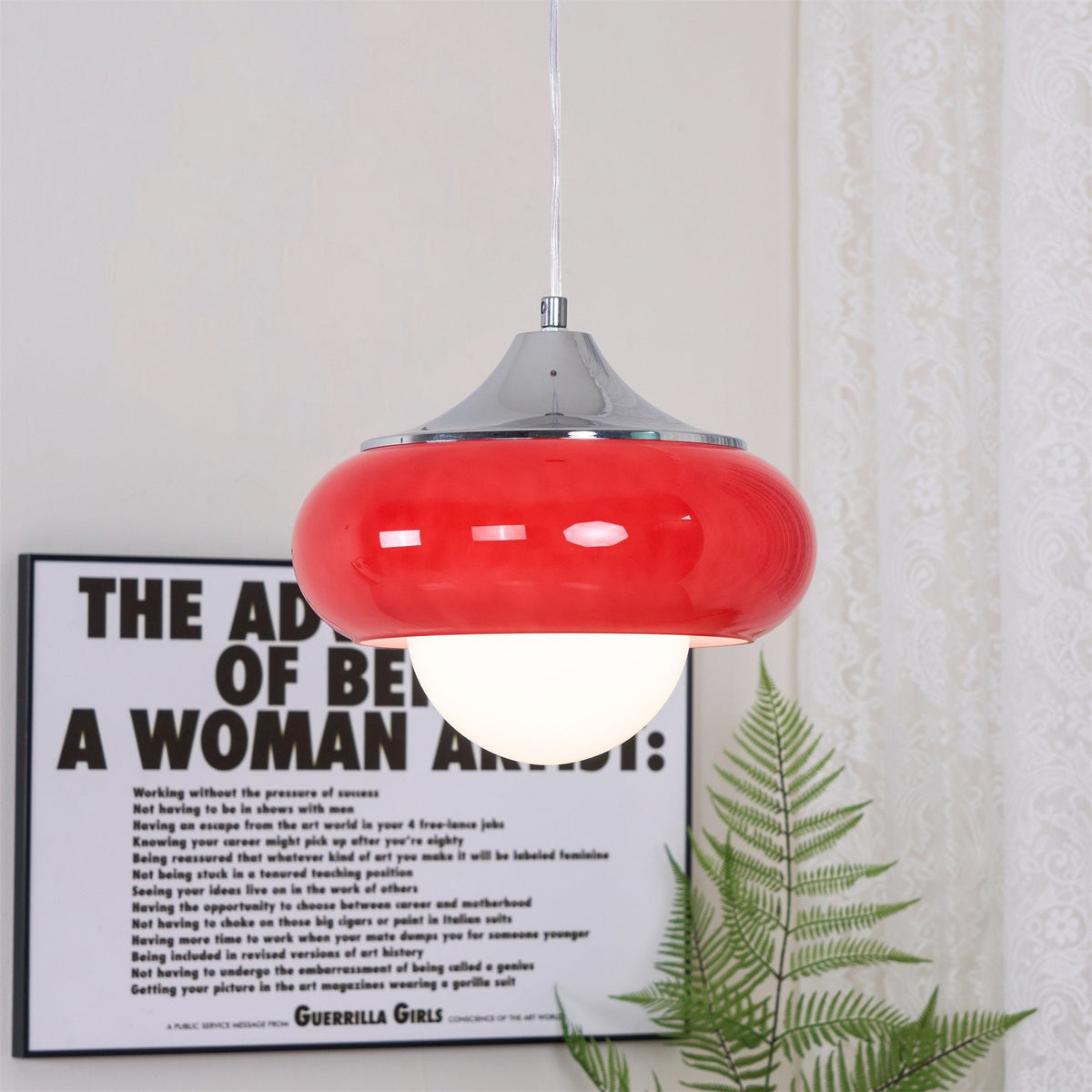 Liorisira skandinavische Kunstglas-Pendelleuchte