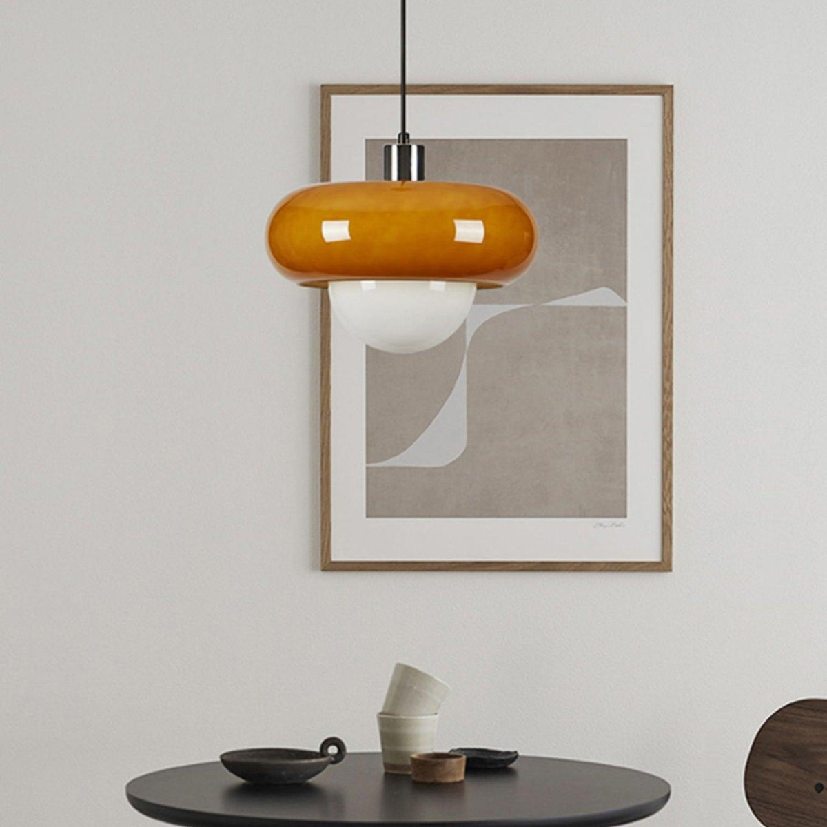 Liorisira skandinavische Kunstglas-Pendelleuchte