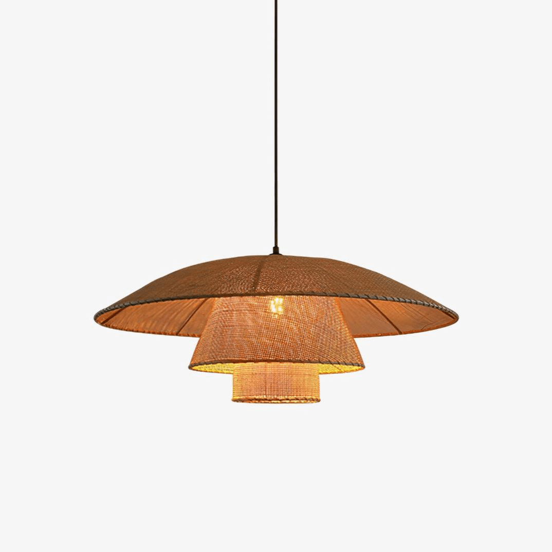 Arixu Rattan Vintage Pendelleuchte
