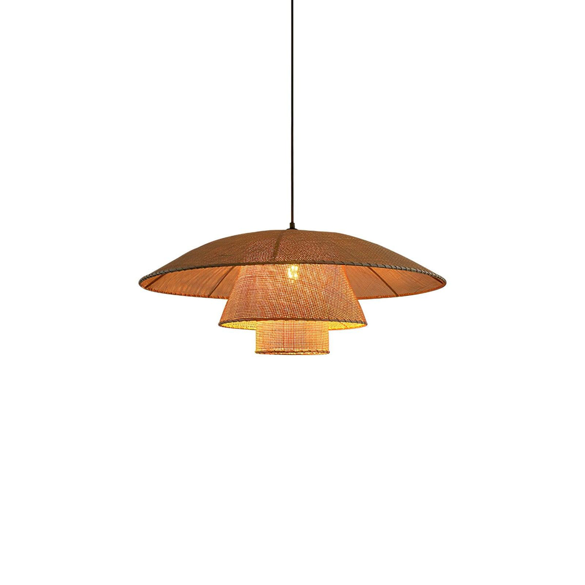 Arixu Rattan Vintage Pendelleuchte