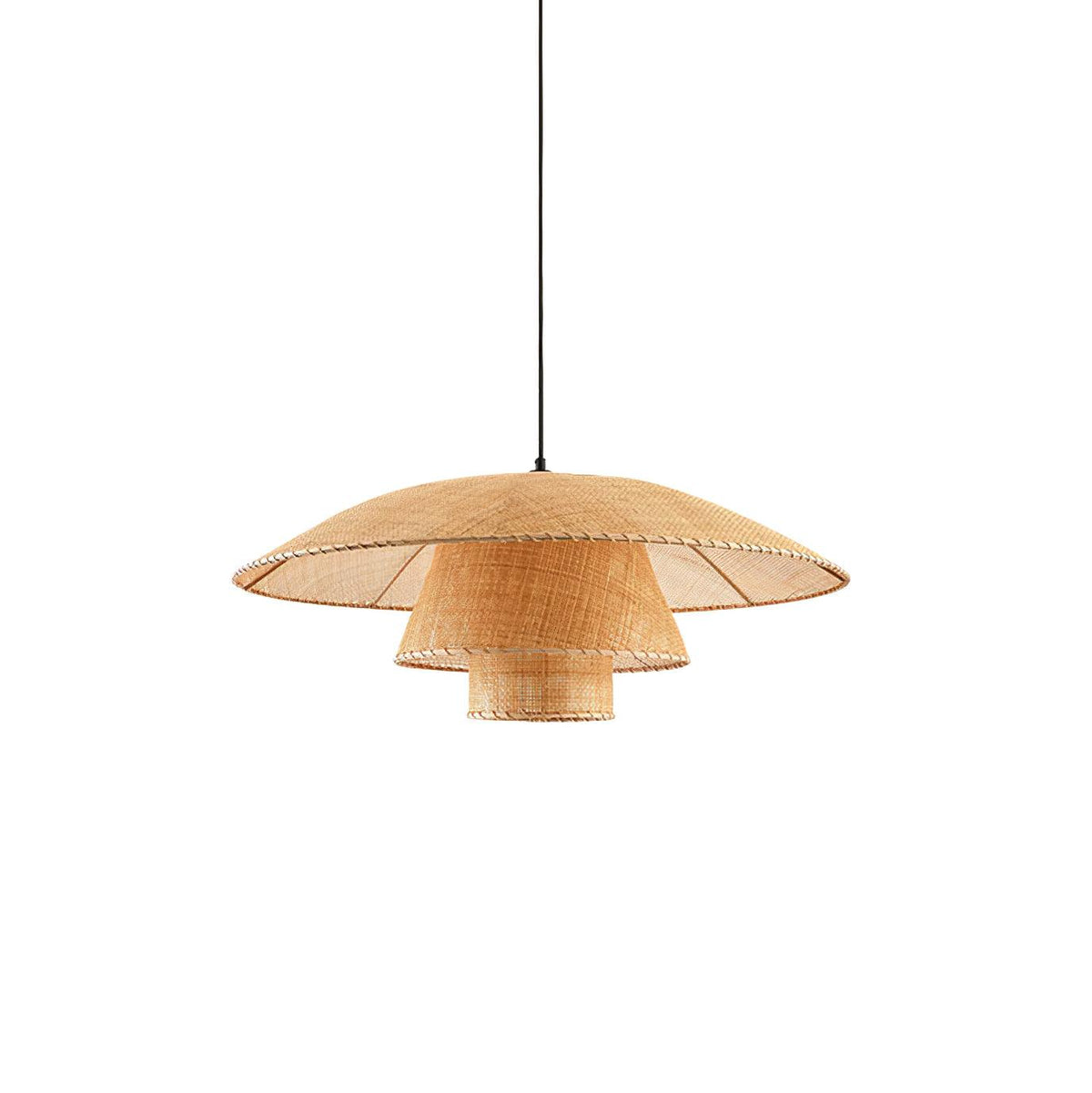 Arixu Rattan Vintage Pendelleuchte