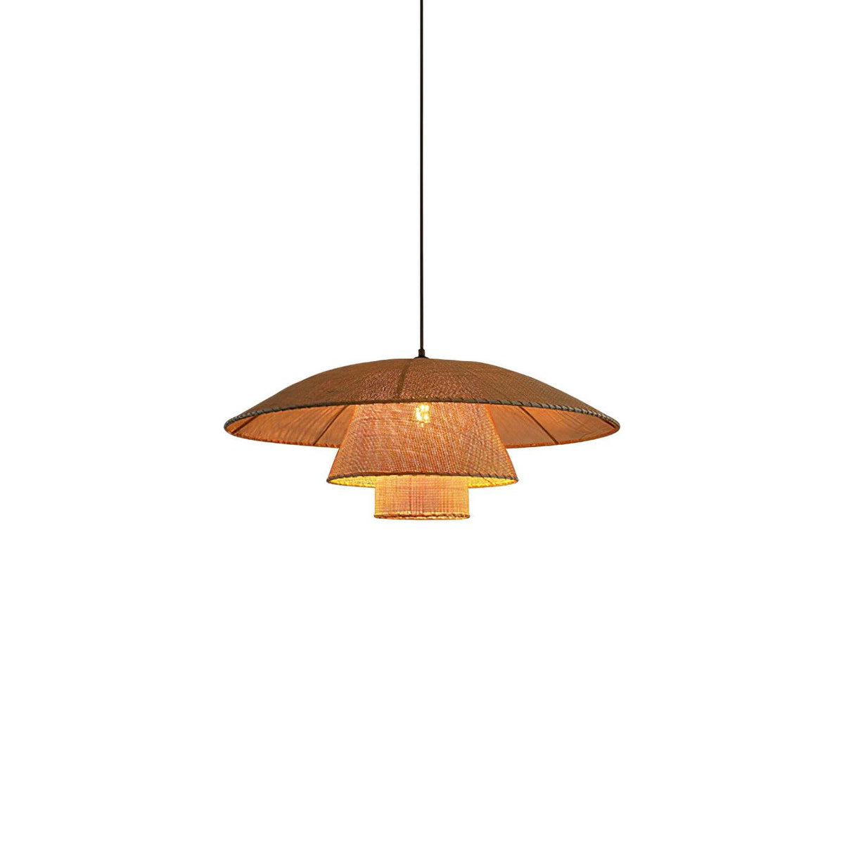 Arixu Rattan Vintage Pendelleuchte