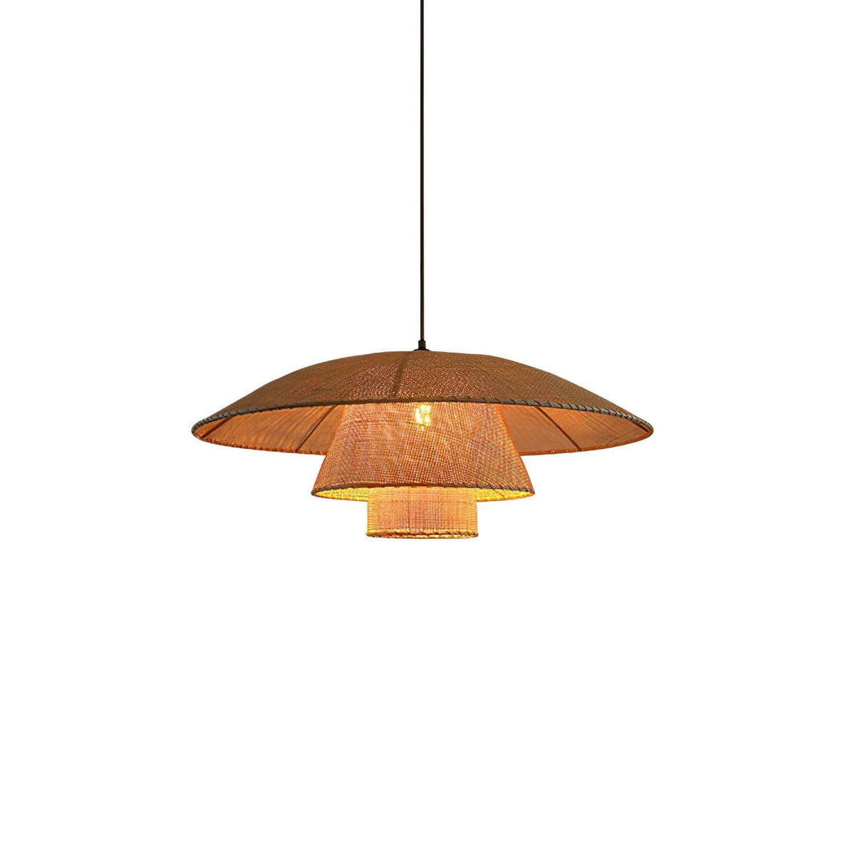 Arixu Rattan Vintage Pendelleuchte