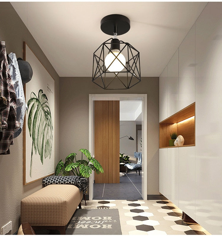 Arisha Vintage LED Deckenleuchten Schwarz/WeißEsstisch/Schlaf/Wohnzimmer Metall
